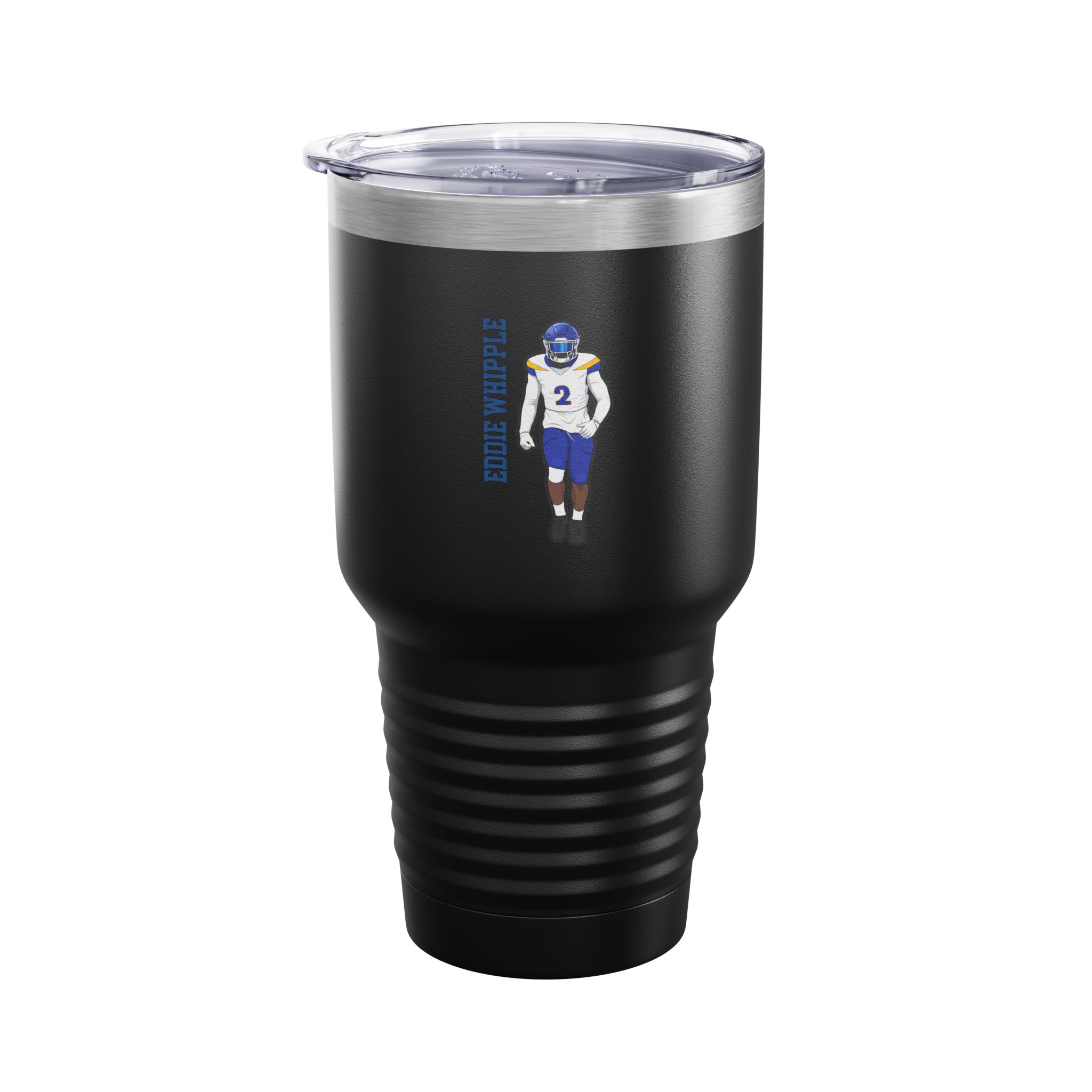 30oz Tumbler — character_name_vertical in Black