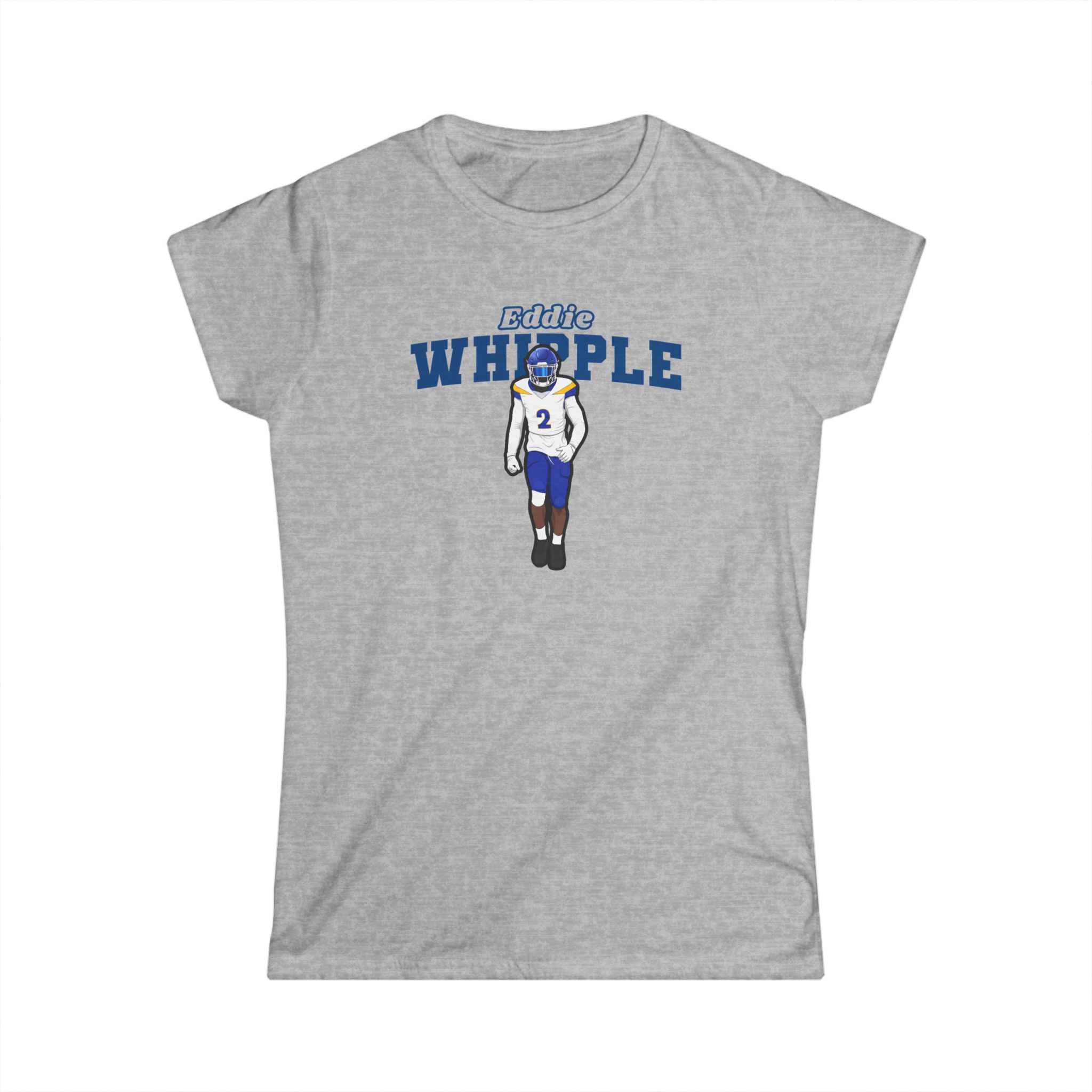 Women's Softstyle Tee — character_name_arch in Grey