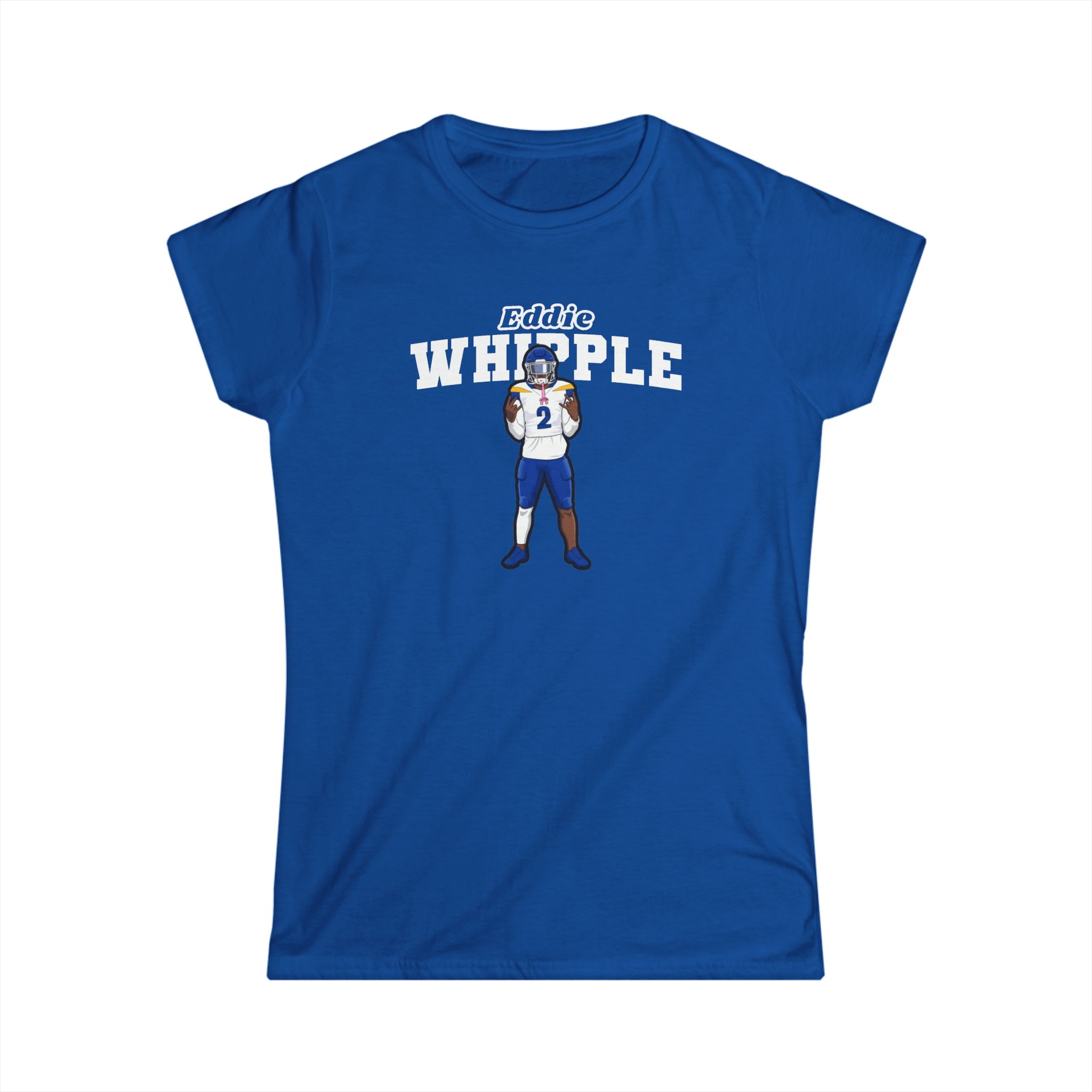 Women's Softstyle Tee — character_name_arch in Royal