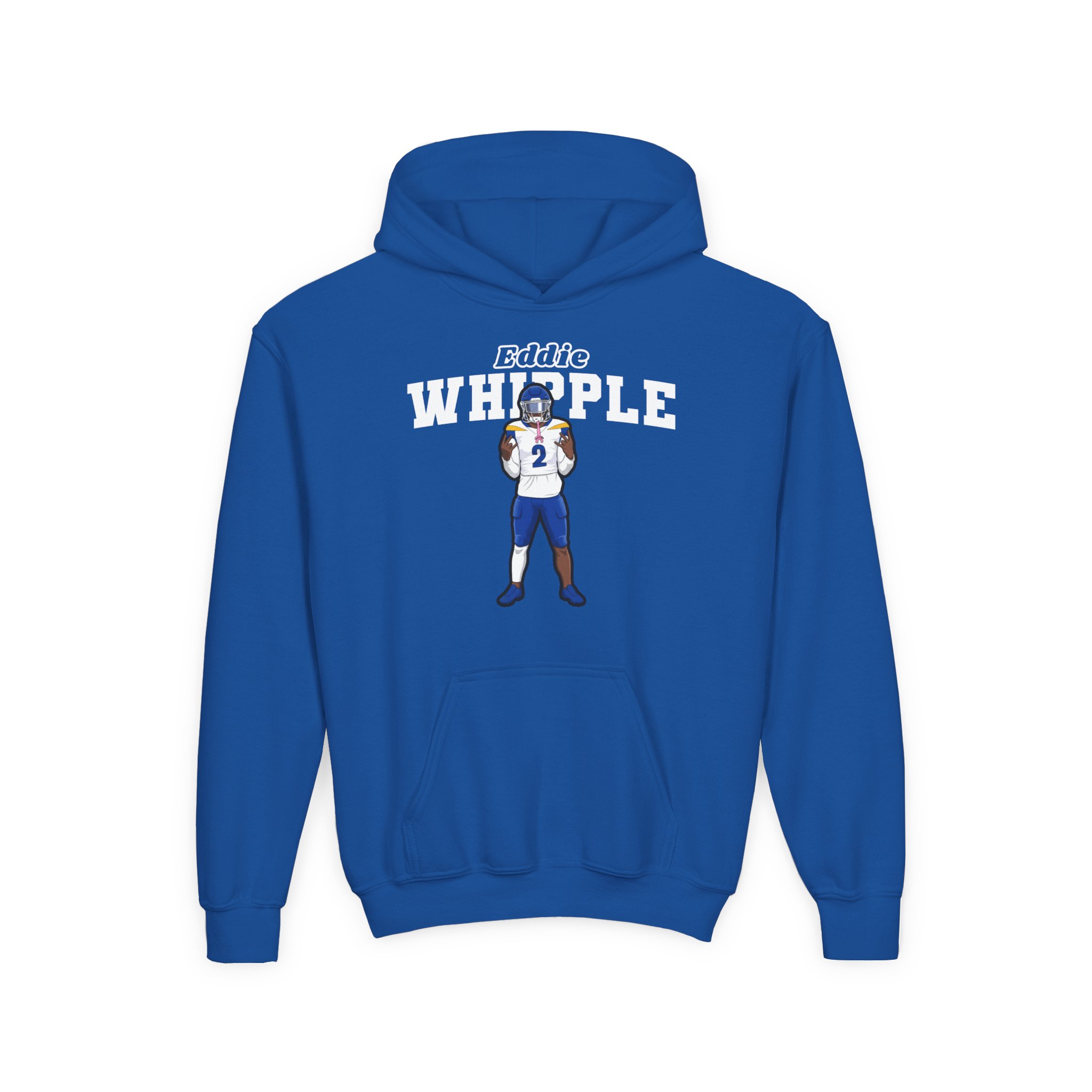 Youth Hoodie — character_name_arch in Royal
