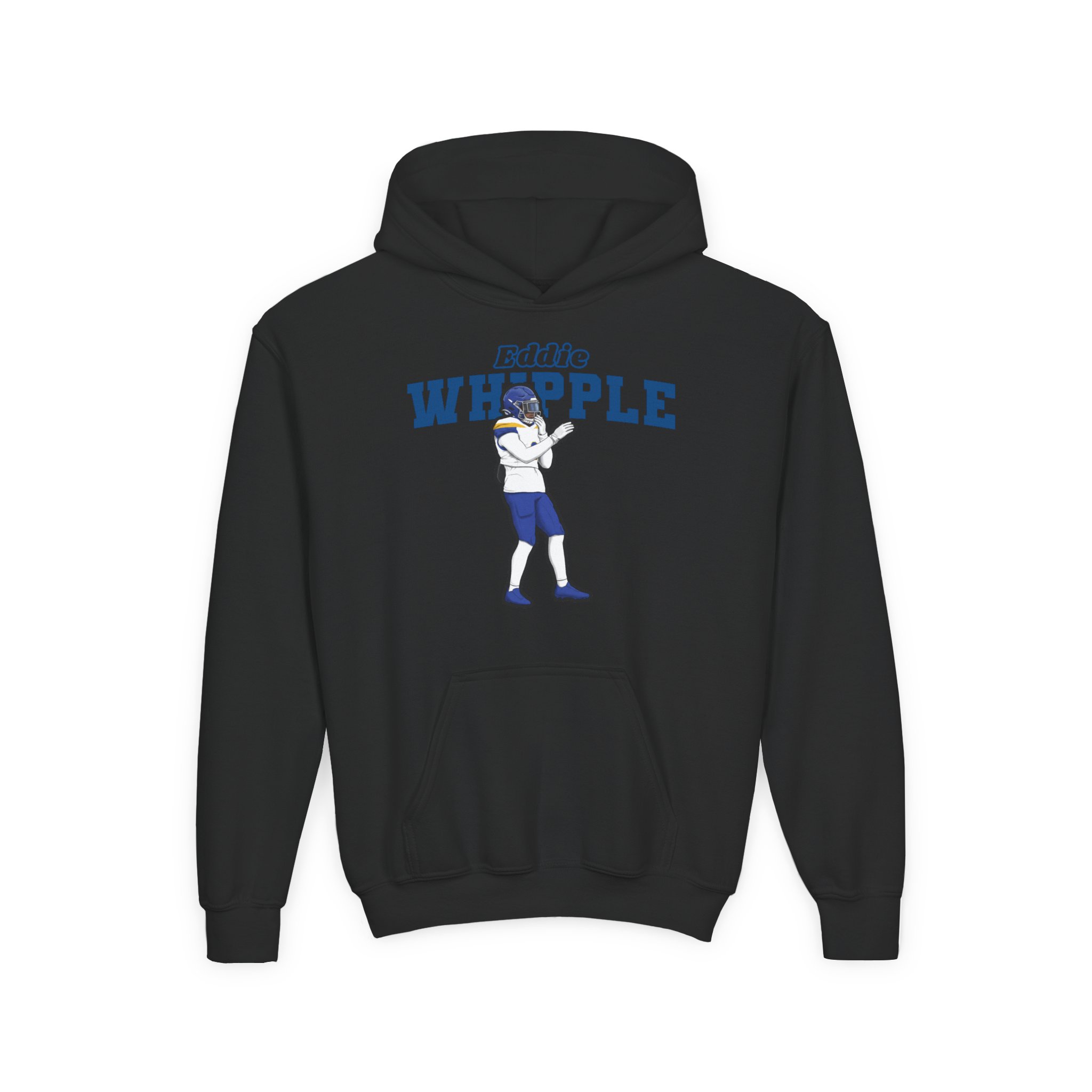 Youth Hoodie — character_name_arch in Black