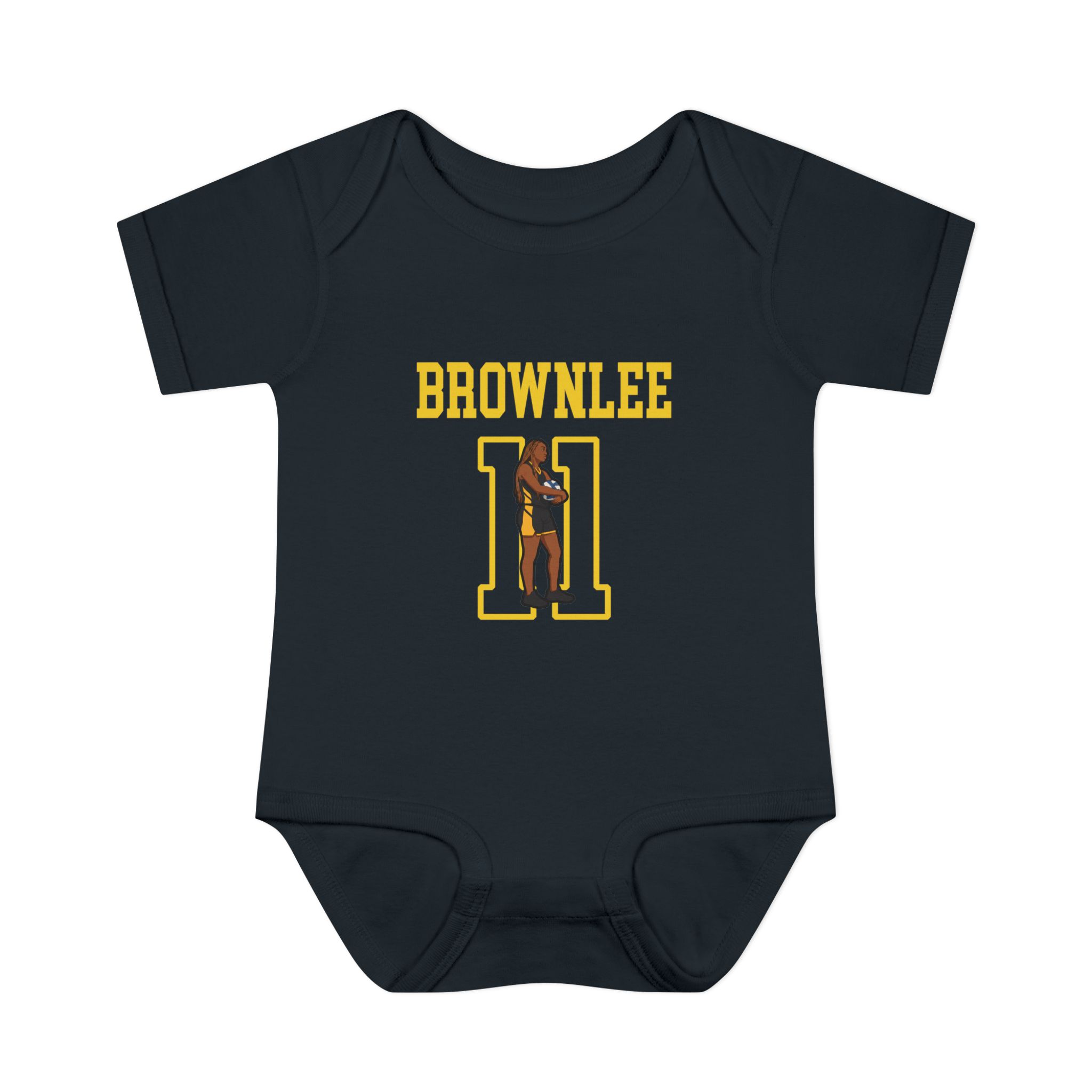 Baby Onesie — character_shirsey in Black