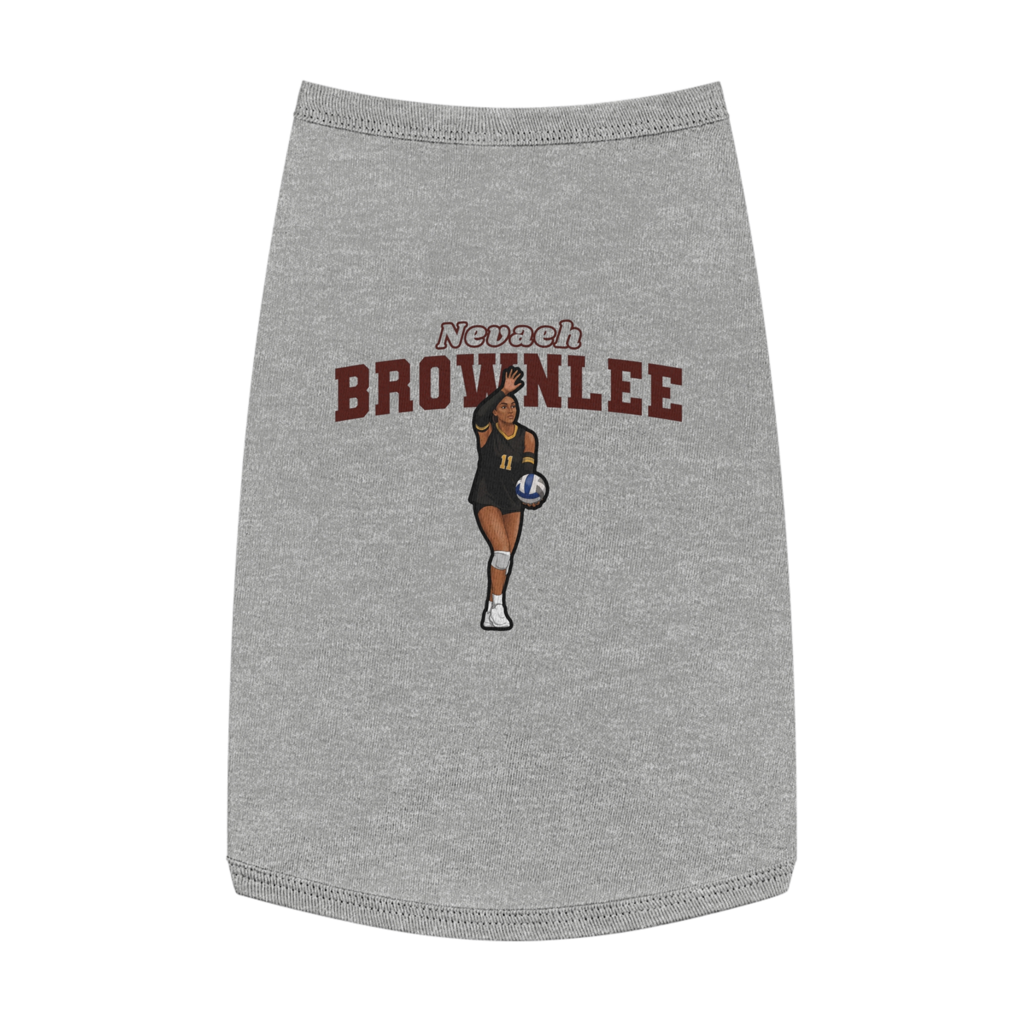 Pet Tank Top — character_name_arch in White