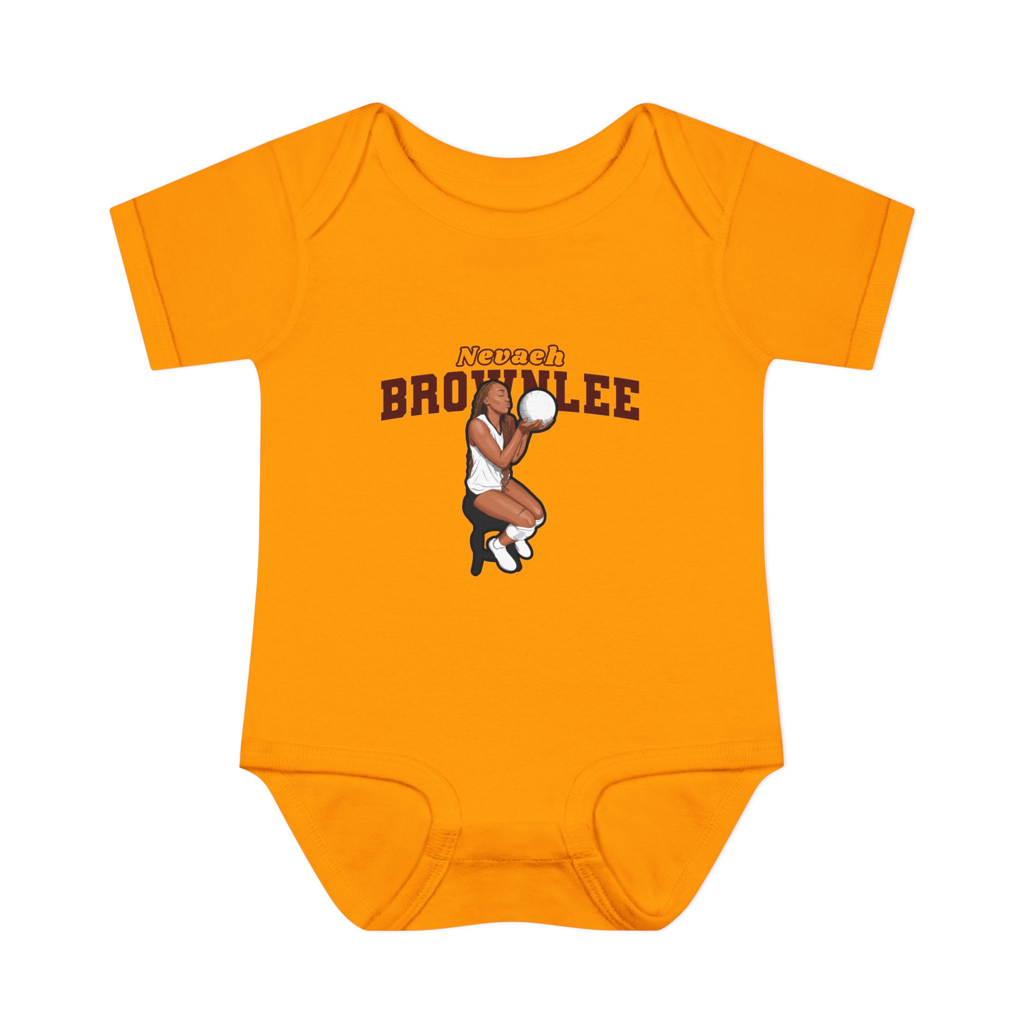 Baby Onesie — character_name_arch in Gold