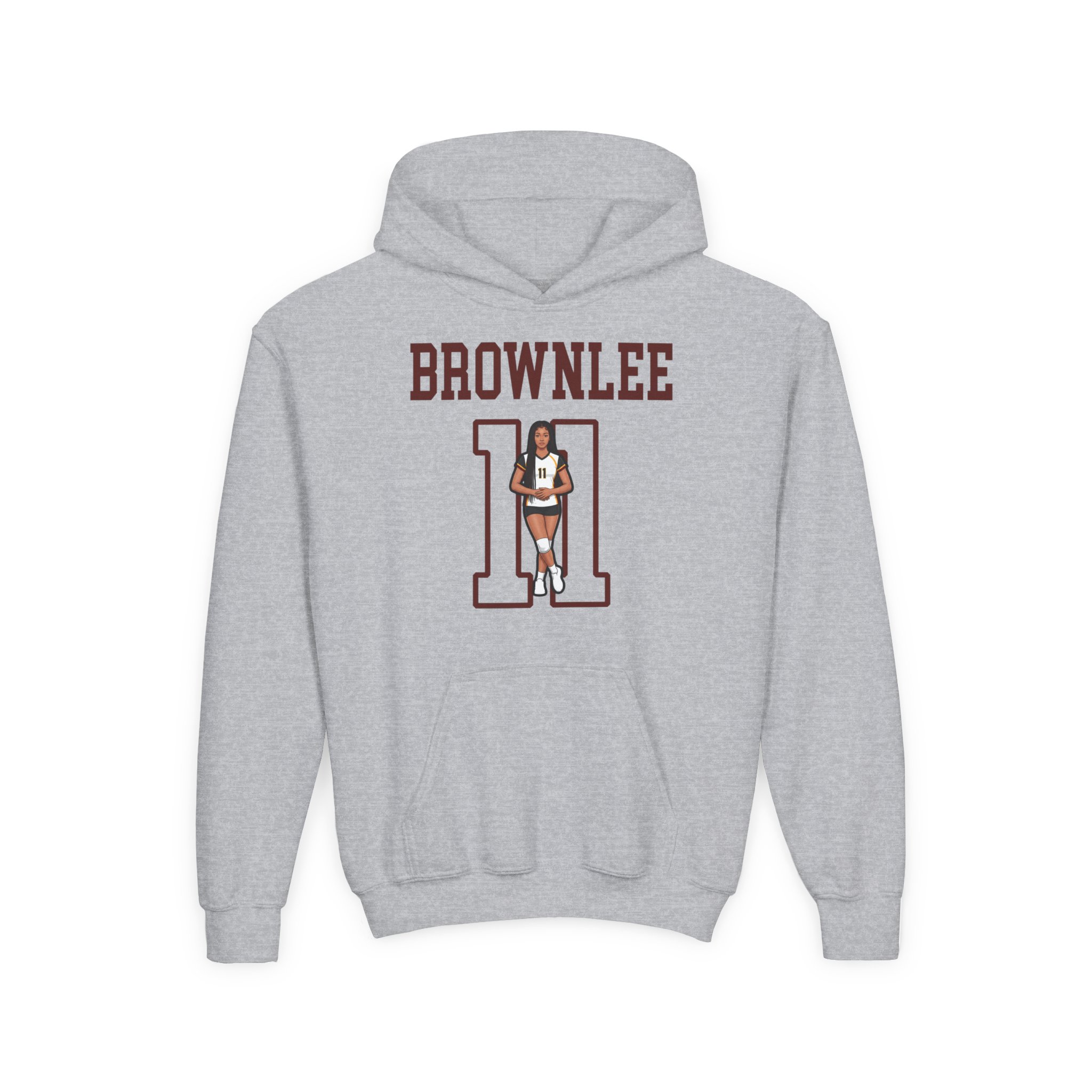 Youth Hoodie — character_shirsey in Grey