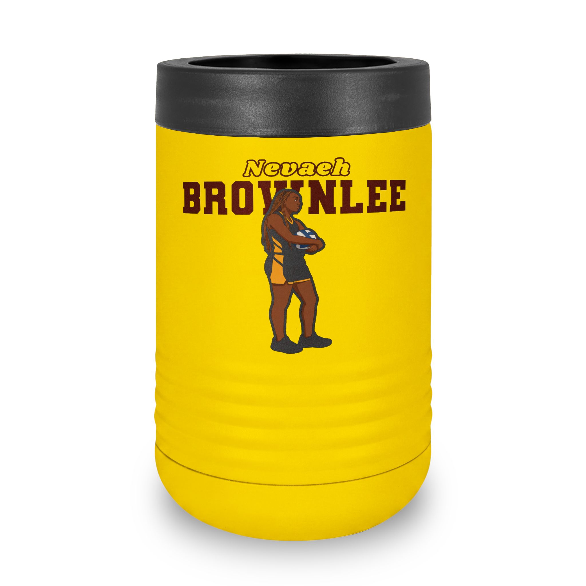 Stainless Can Cooler — character_name_arch in Yellow