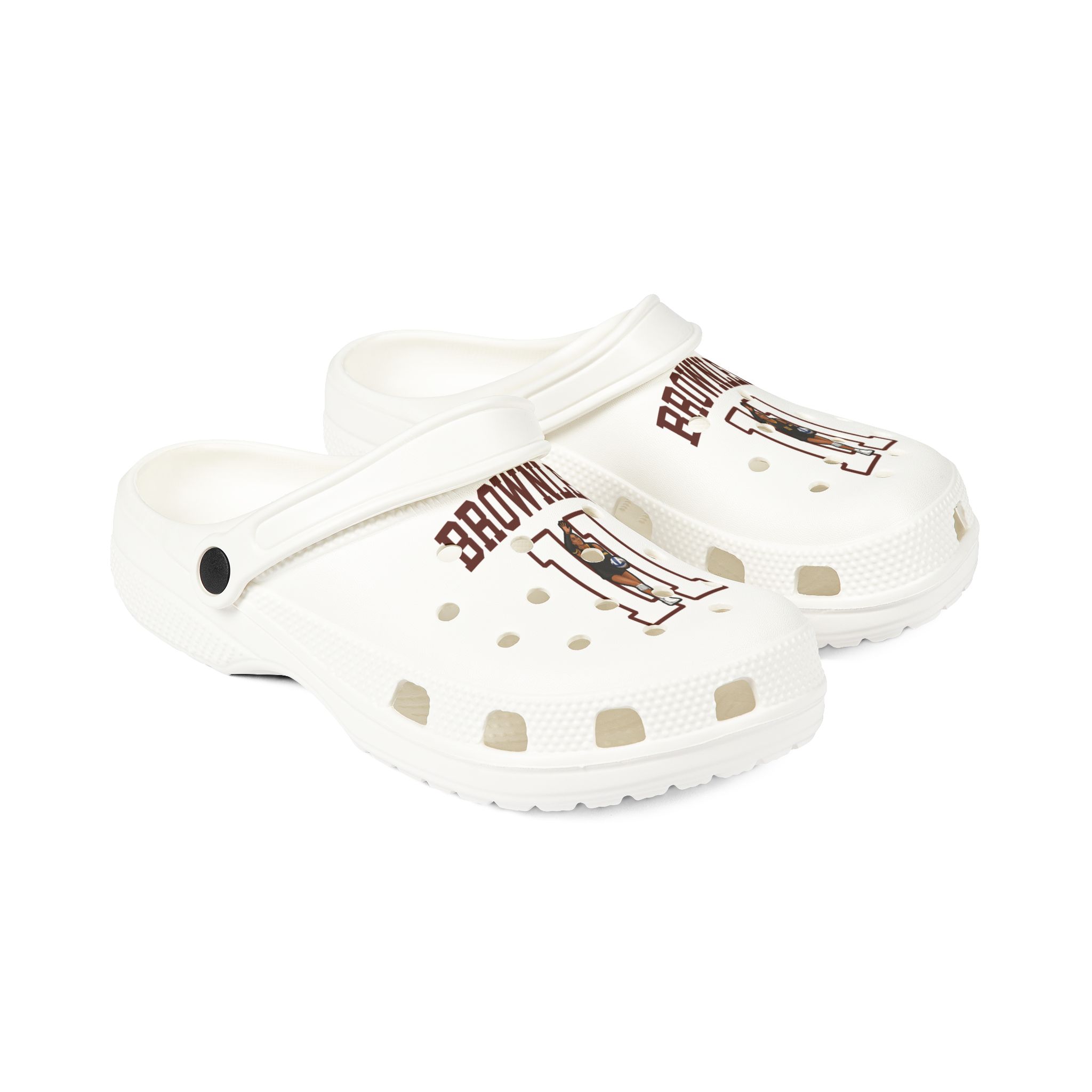 Rubber Clogs — character_shirsey in White
