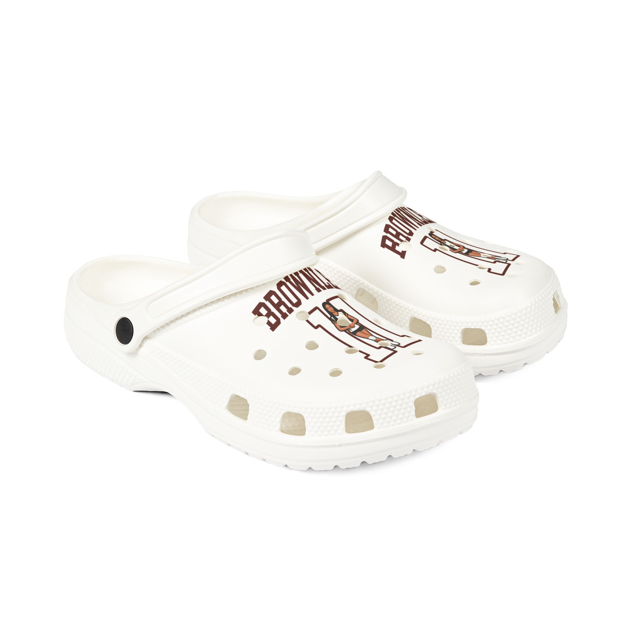 Rubber Clogs — character_shirsey in White