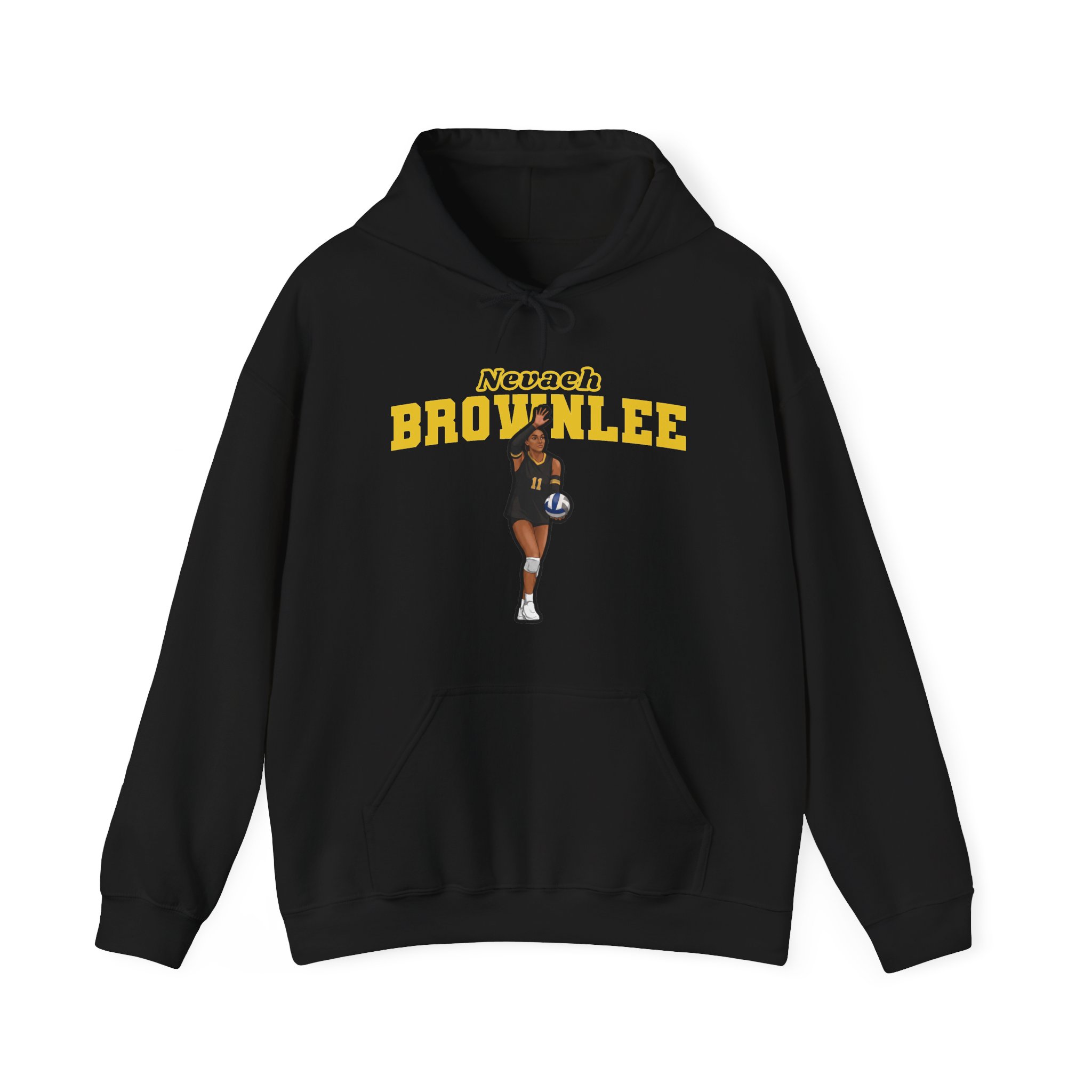 Hoodie — character_name_arch in Black