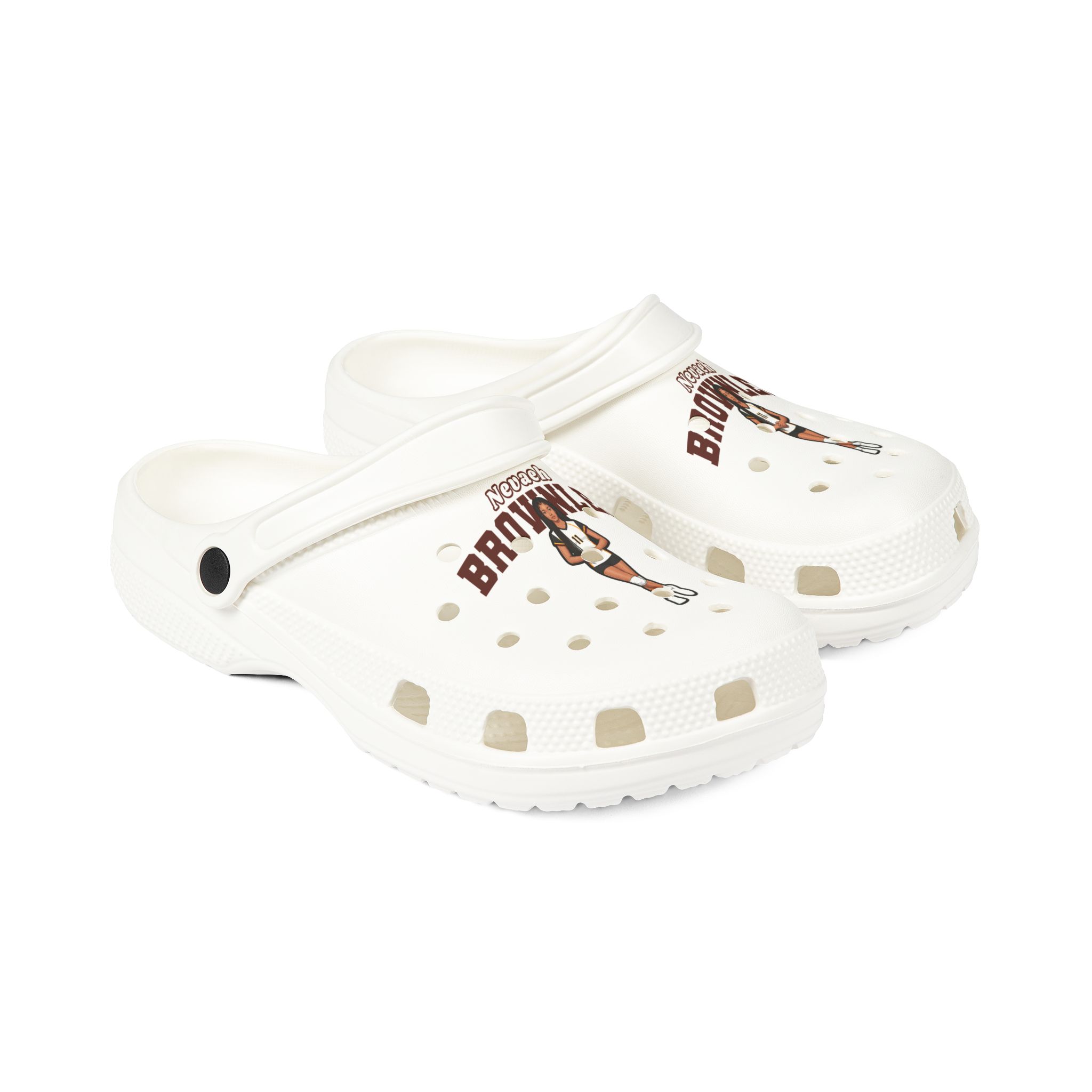 Rubber Clogs — character_name_arch in White