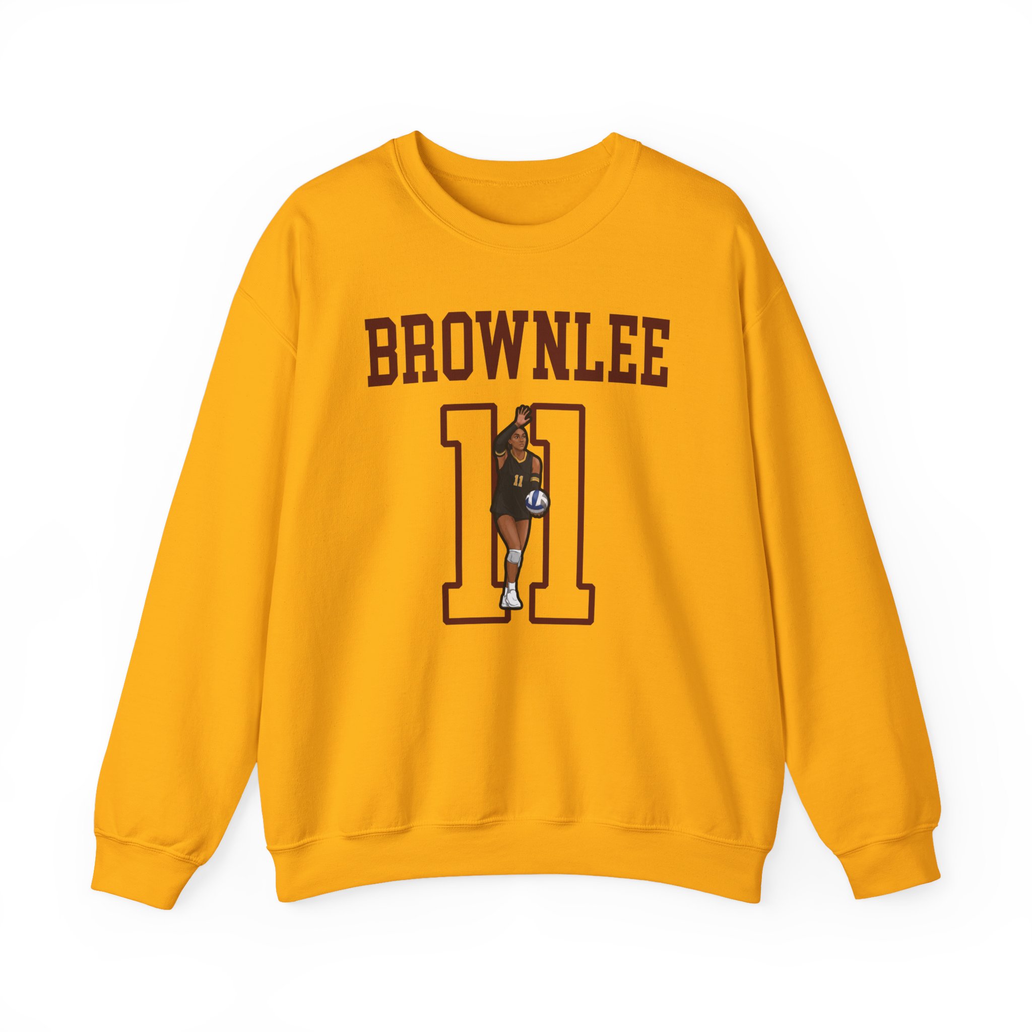 Crewneck Sweatshirt — character_shirsey in Gold