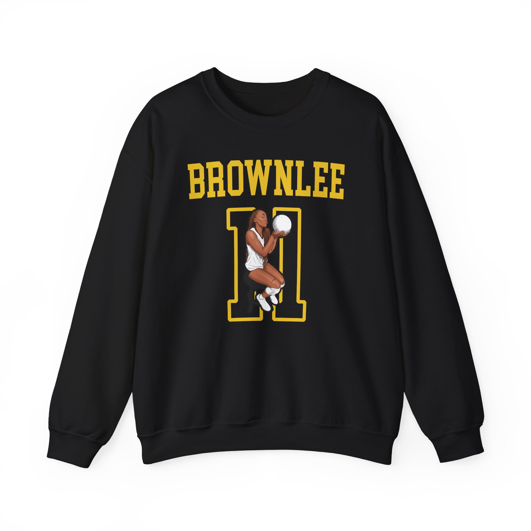Crewneck Sweatshirt — character_shirsey in Black