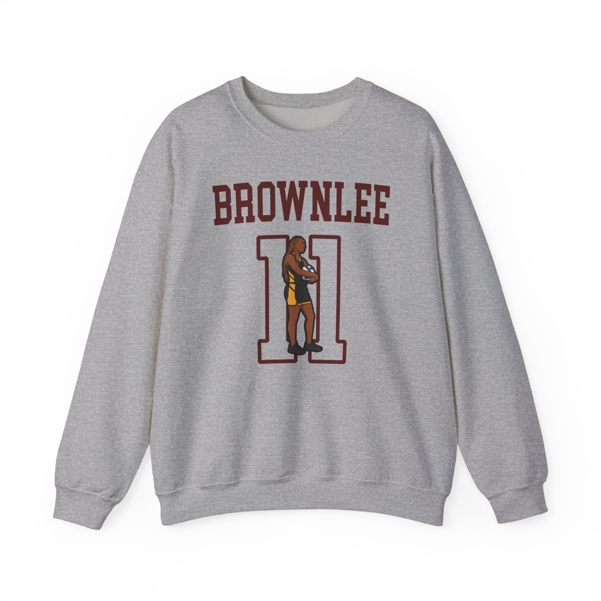 Crewneck Sweatshirt — character_shirsey in Grey