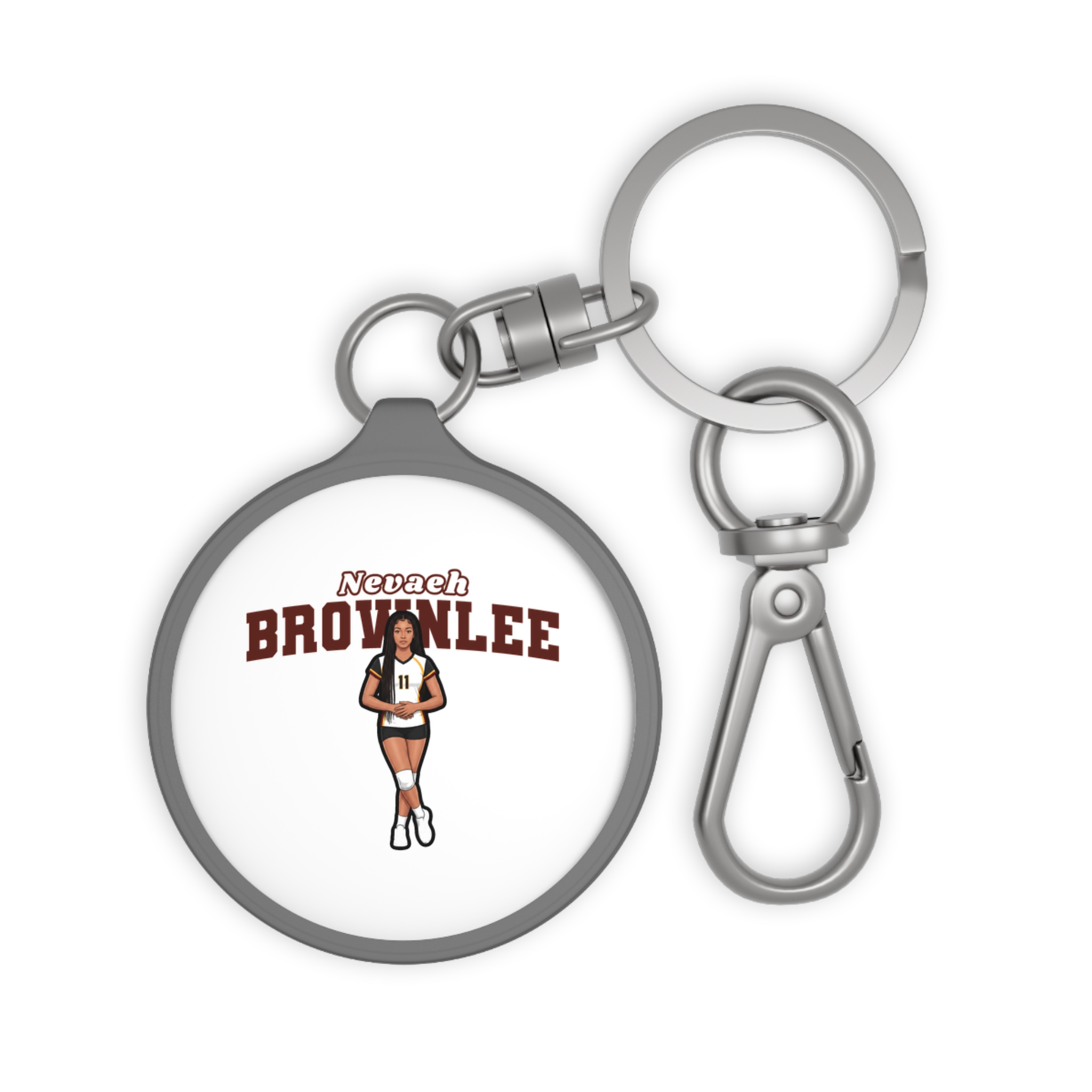 Keychain — character_name_arch in Grey
