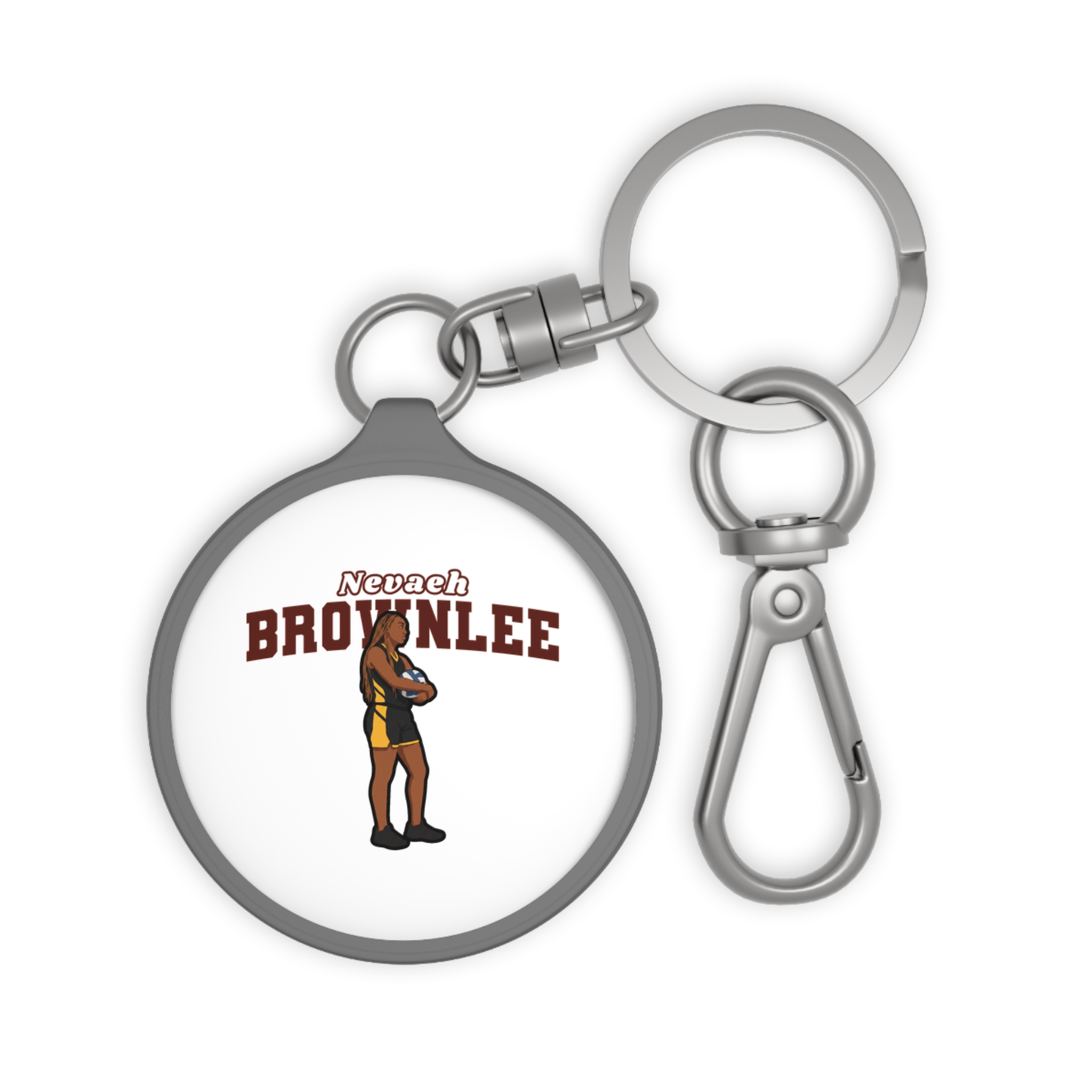 Keychain — character_name_arch in Grey