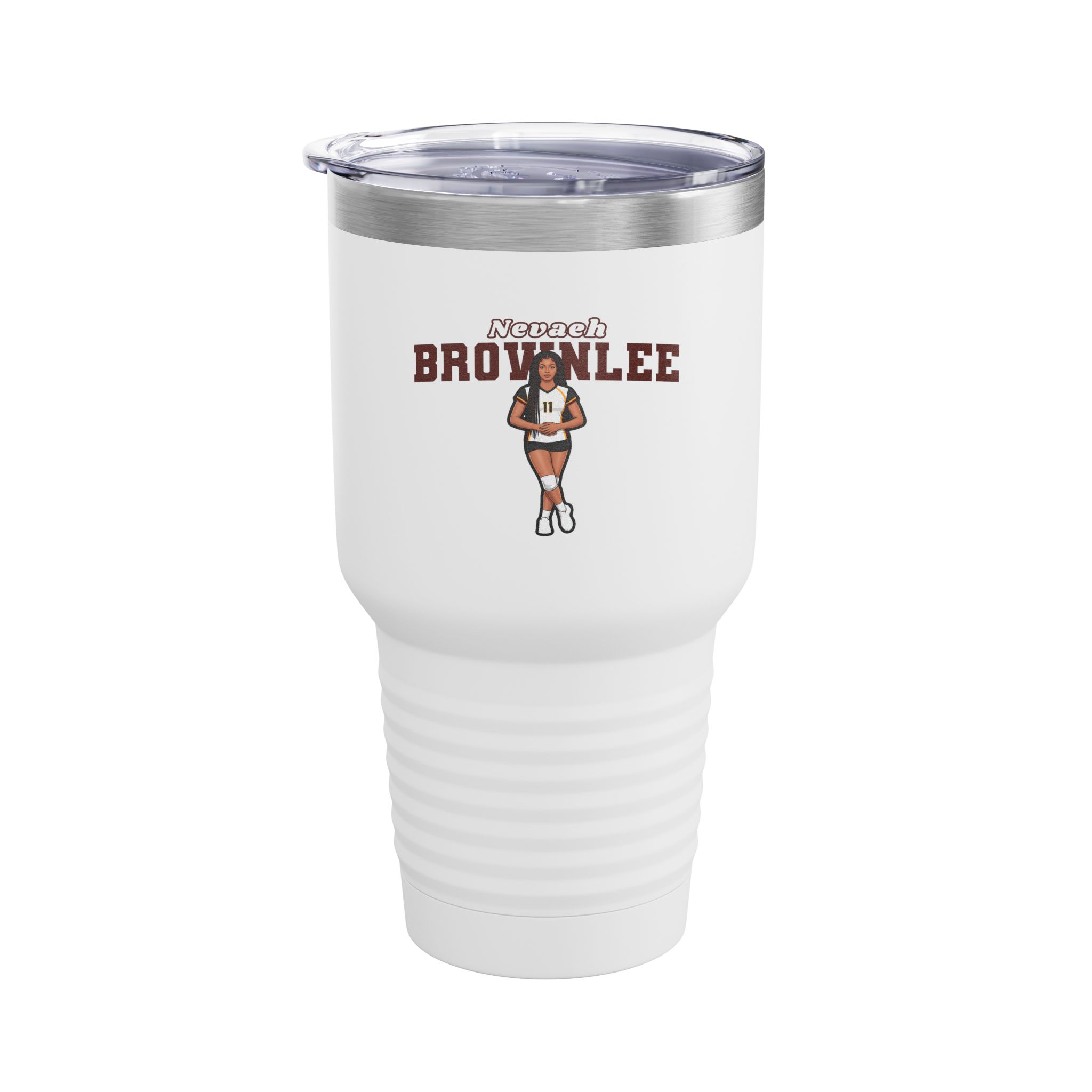 30oz Tumbler — character_name_arch in White
