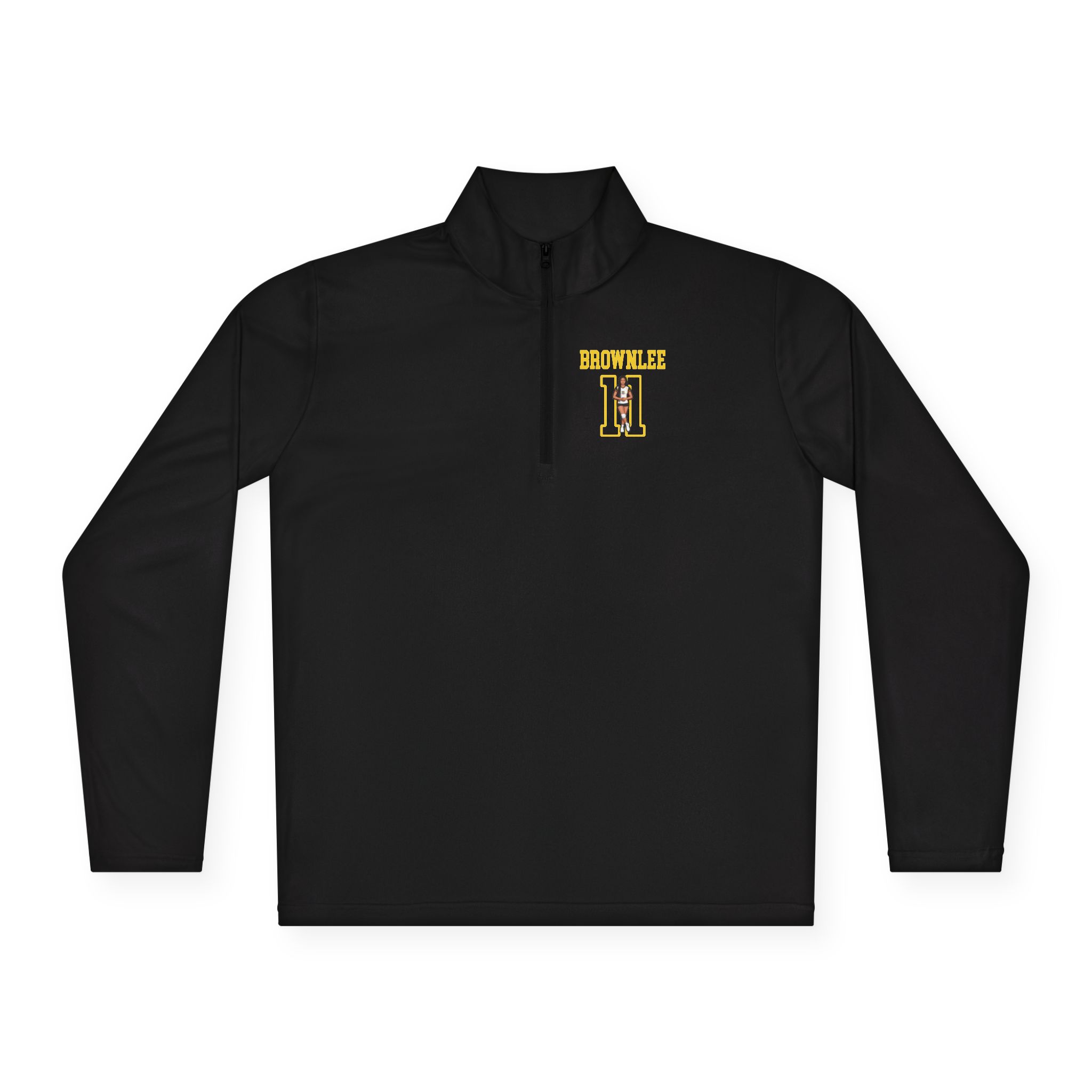 Q-Zip Pullover — character_shirsey in Black