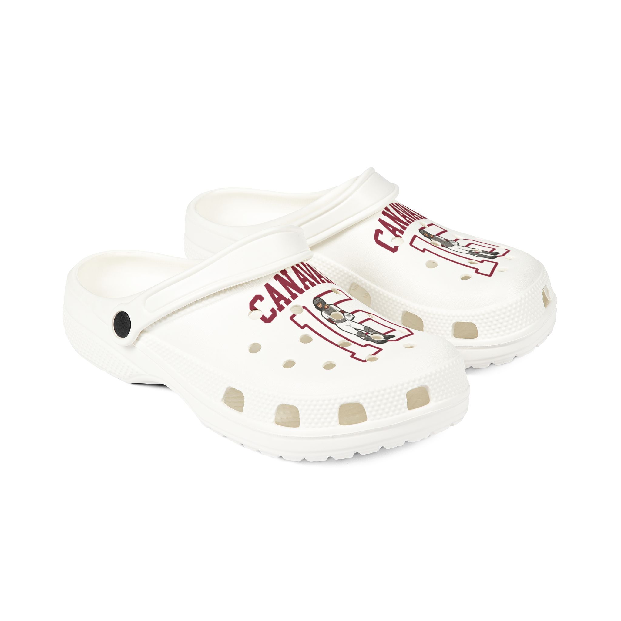 Rubber Clogs — character_shirsey in White