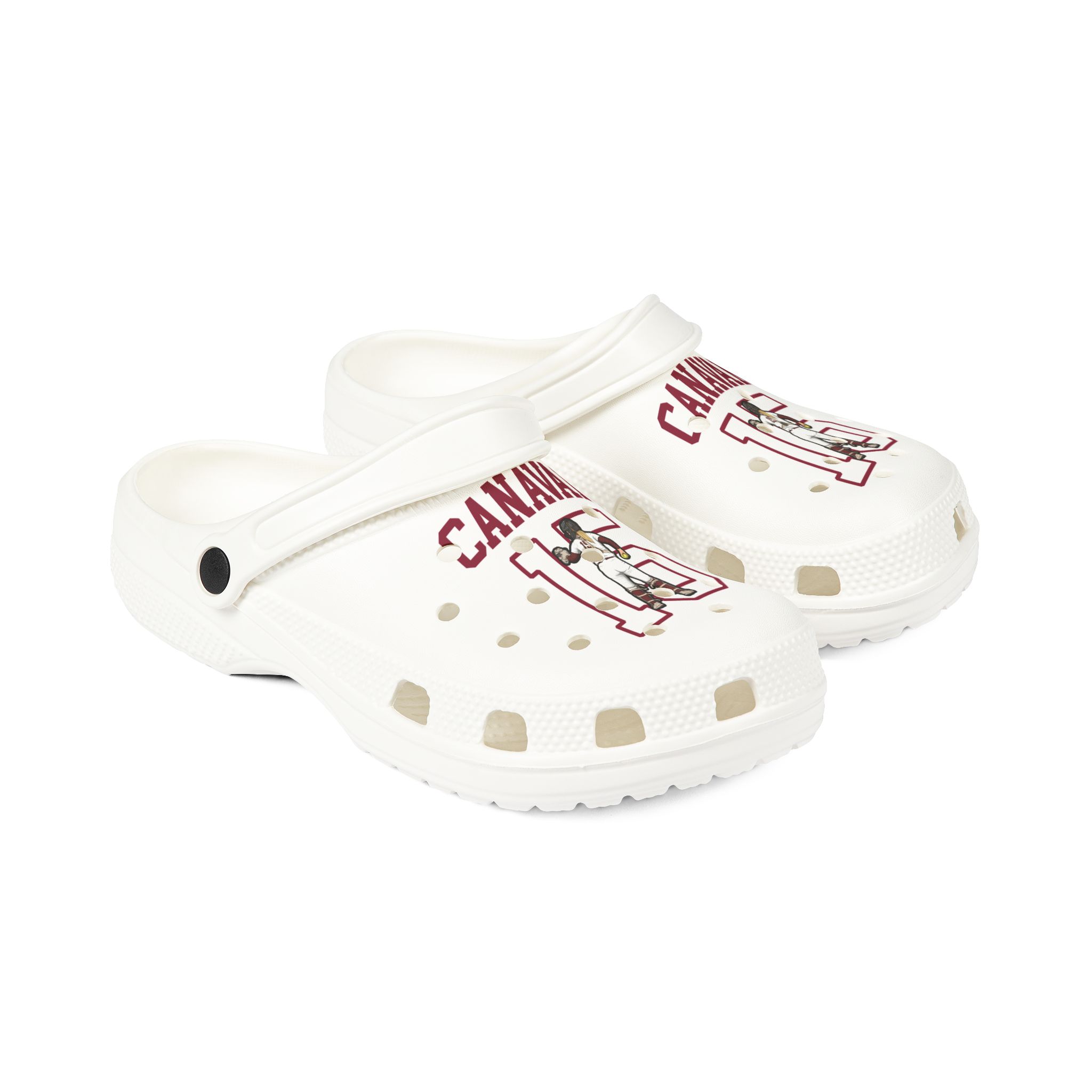 Rubber Clogs — character_shirsey in White