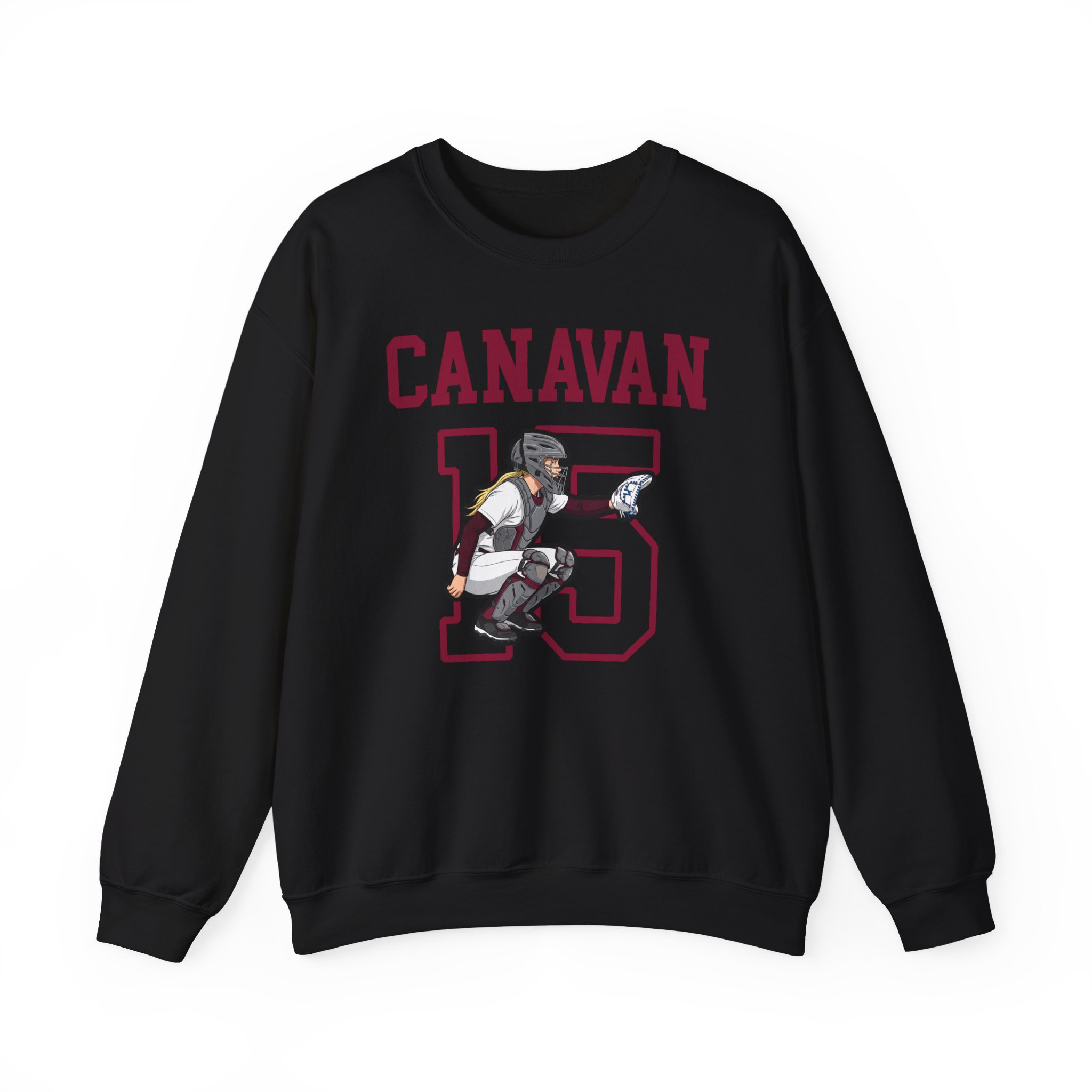 Crewneck Sweatshirt — character_shirsey in Black