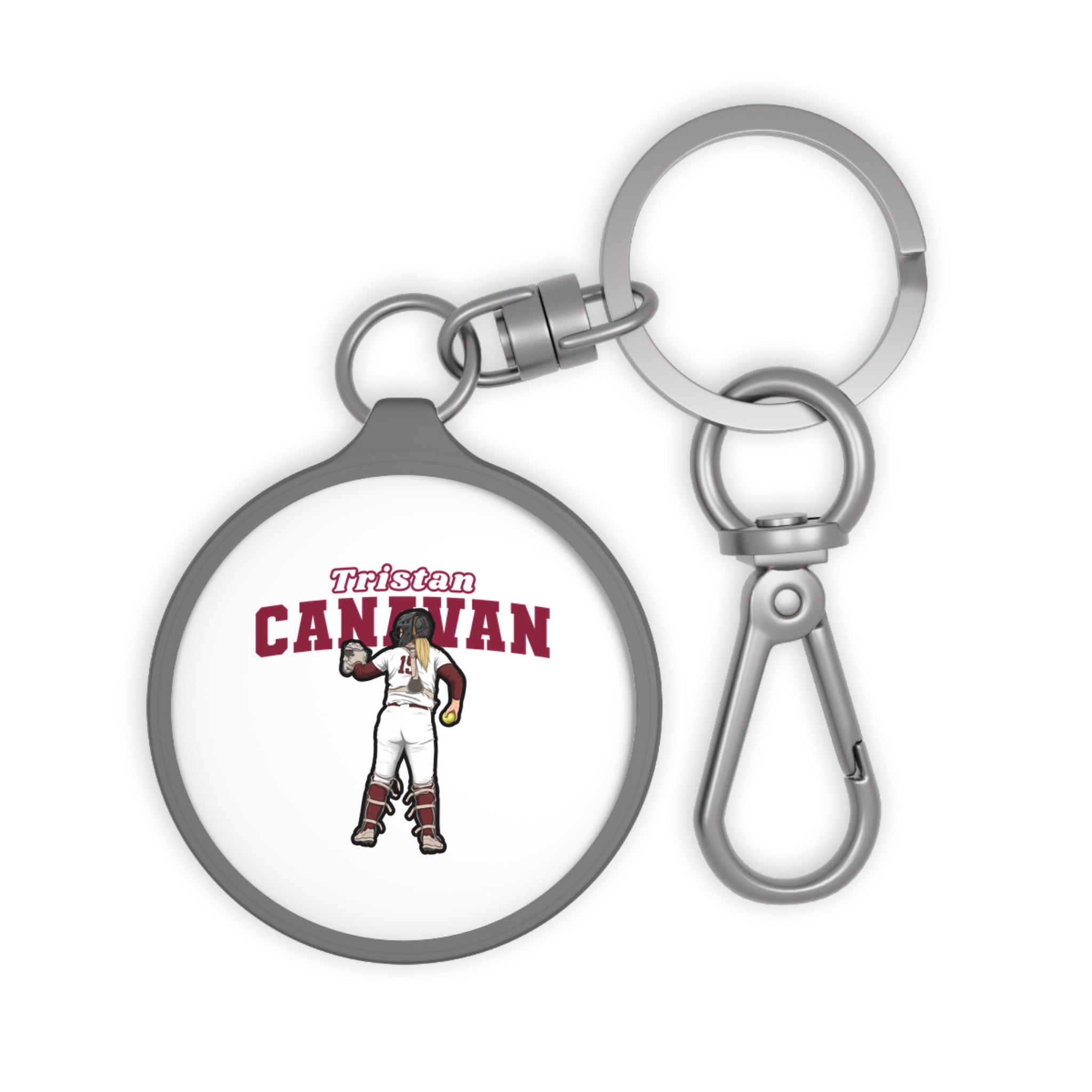 Keychain — character_name_arch in Grey