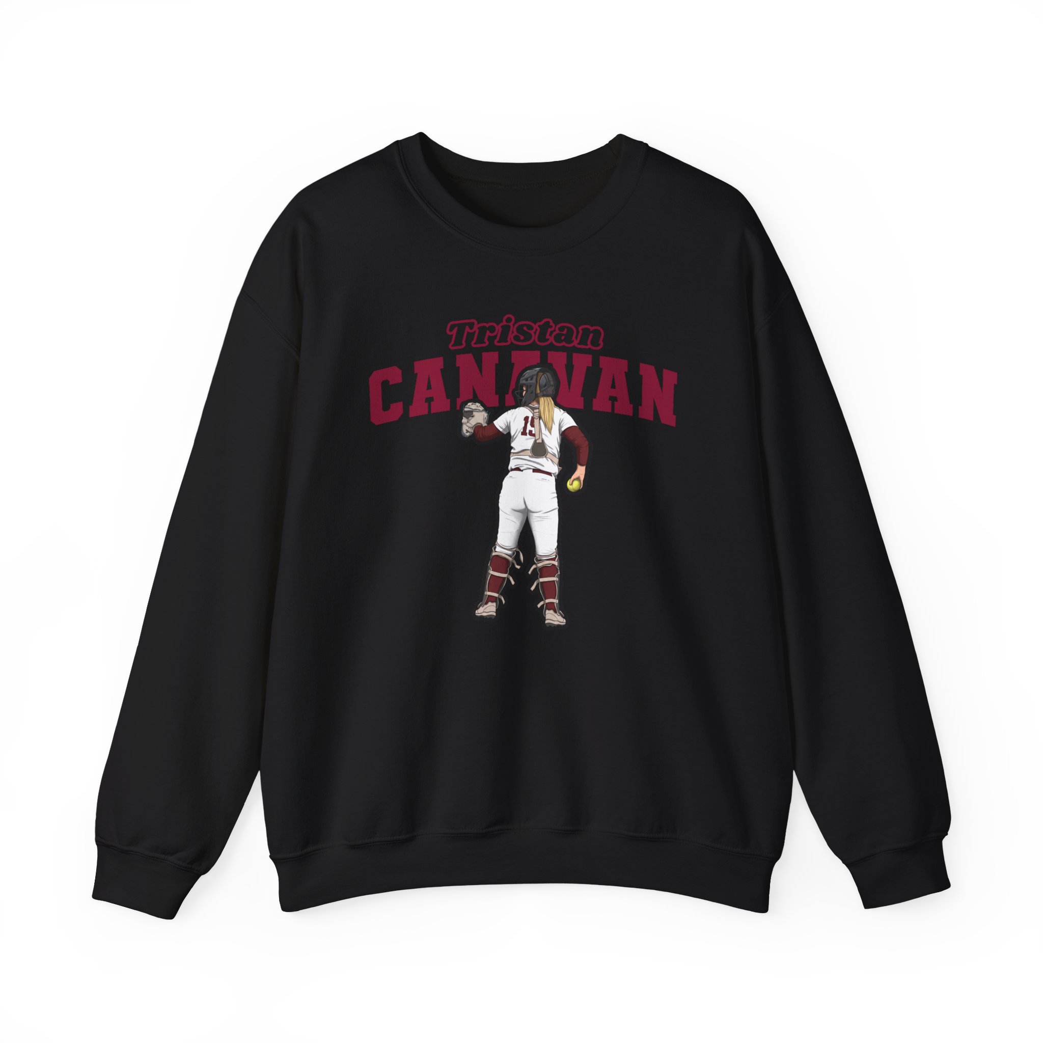 Crewneck Sweatshirt — character_name_arch in Black