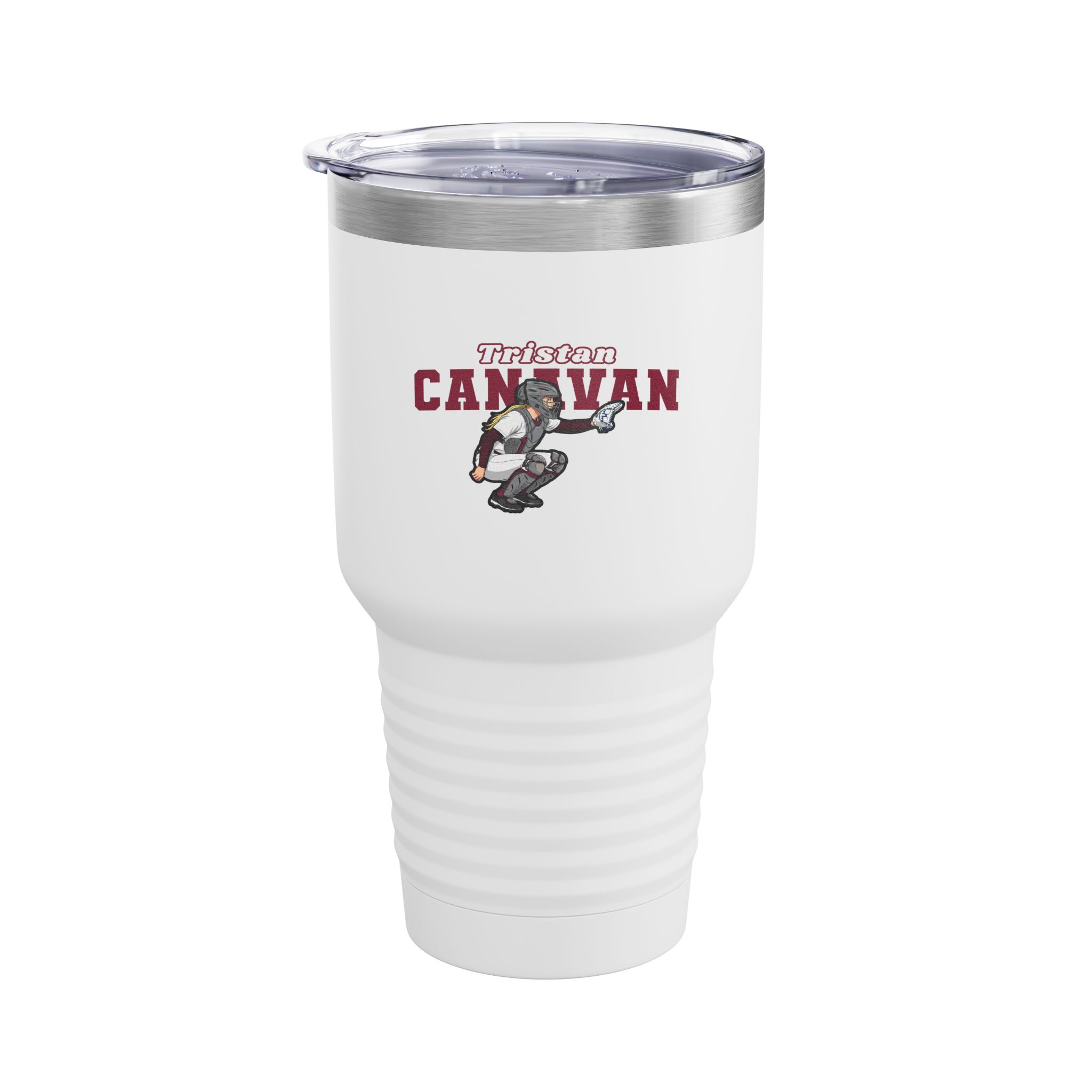 30oz Tumbler — character_name_arch in White