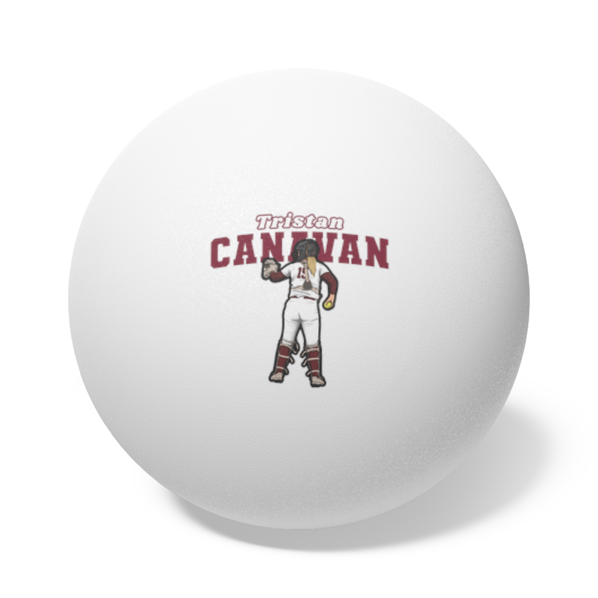 Ping Pong Balls, 6 pcs — character_name_arch in White