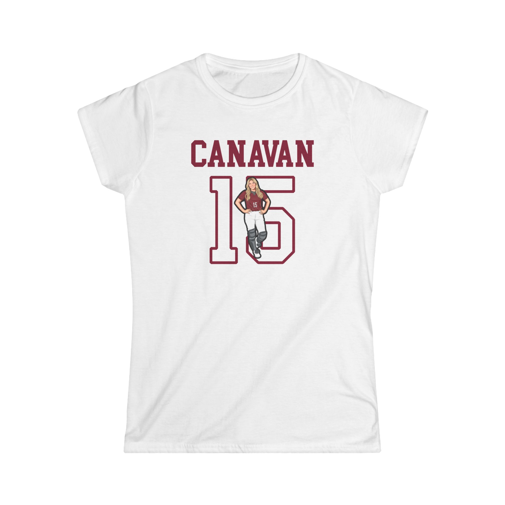 Women's Softstyle Tee — character_shirsey in White
