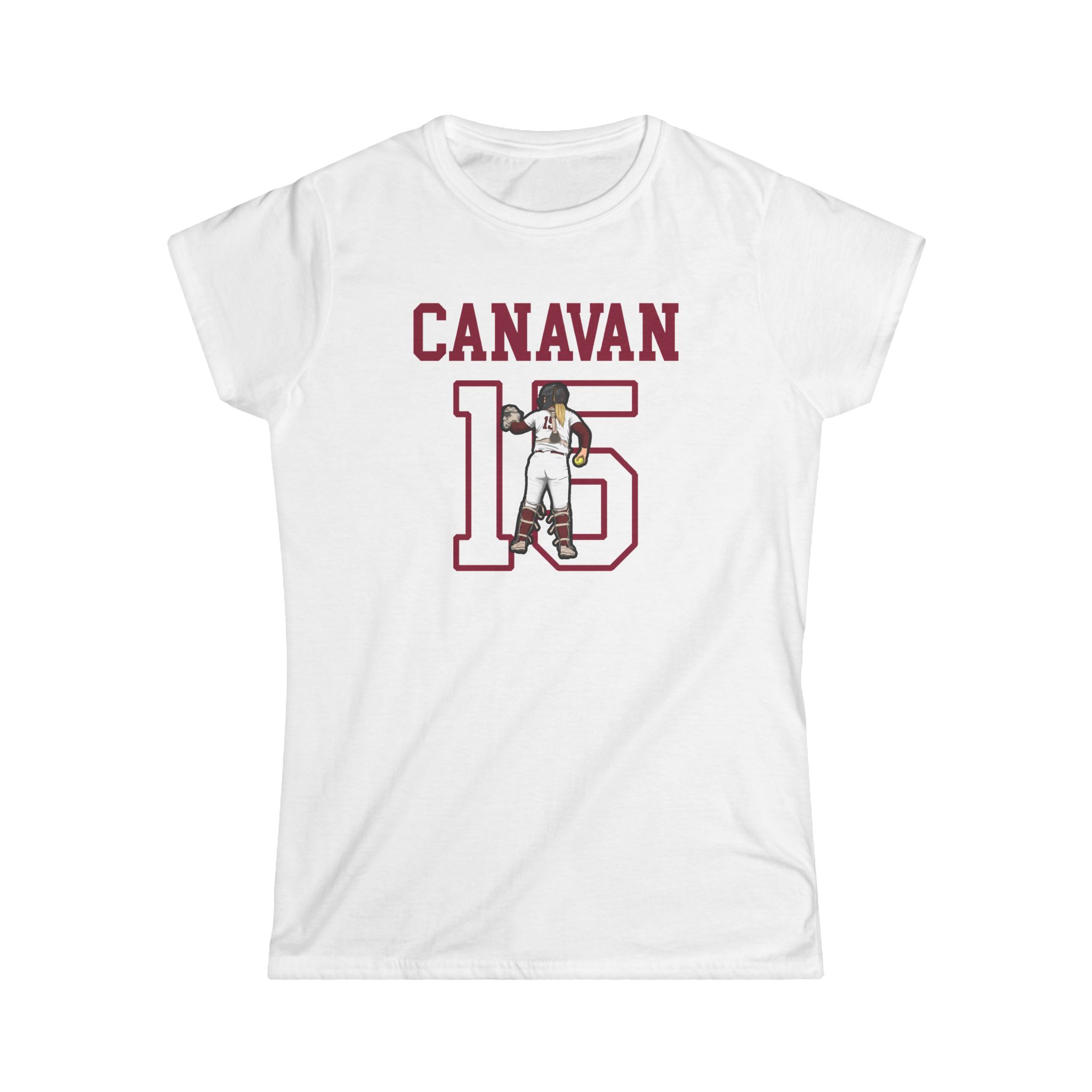 Women's Softstyle Tee — character_shirsey in White
