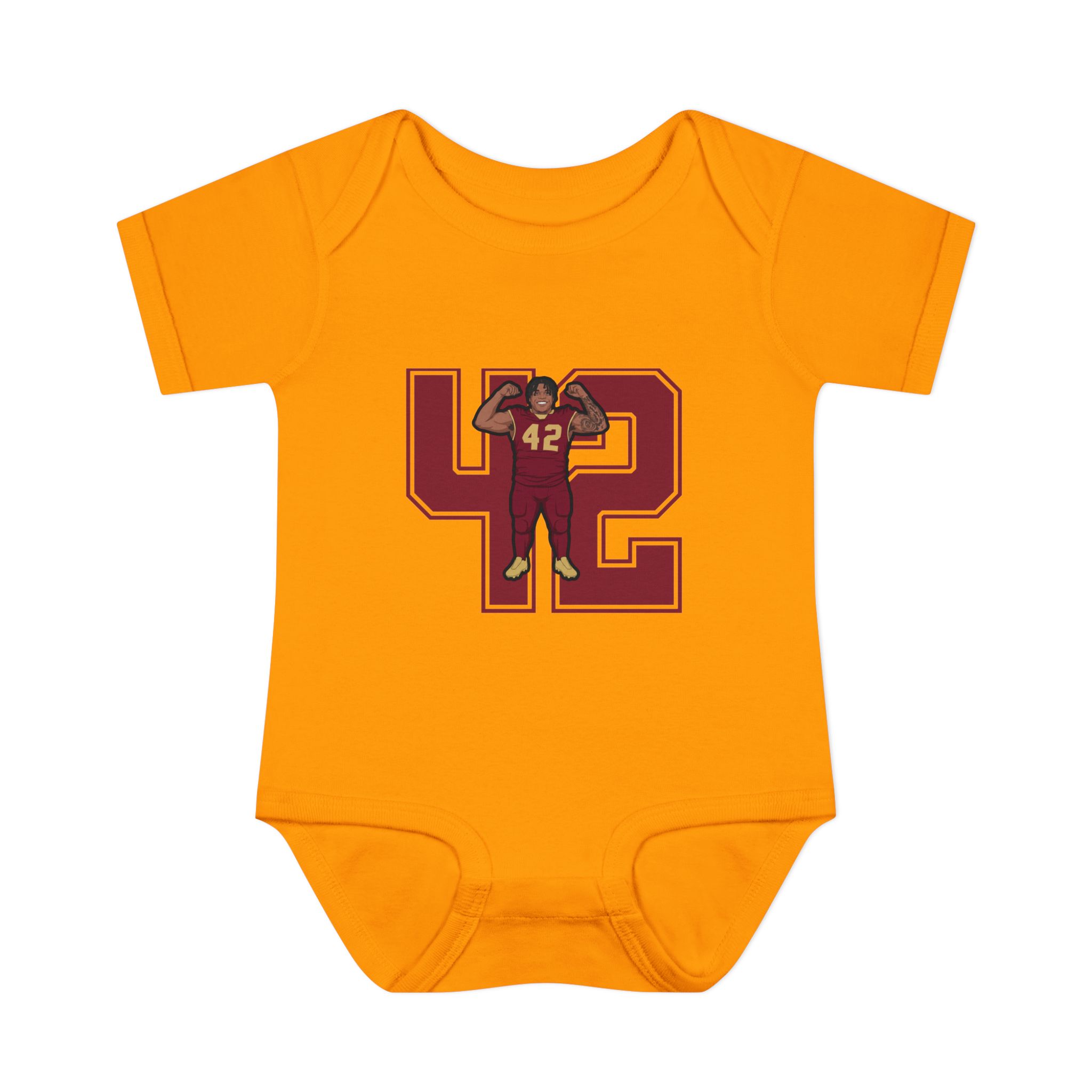 Baby Onesie — character_number in Gold