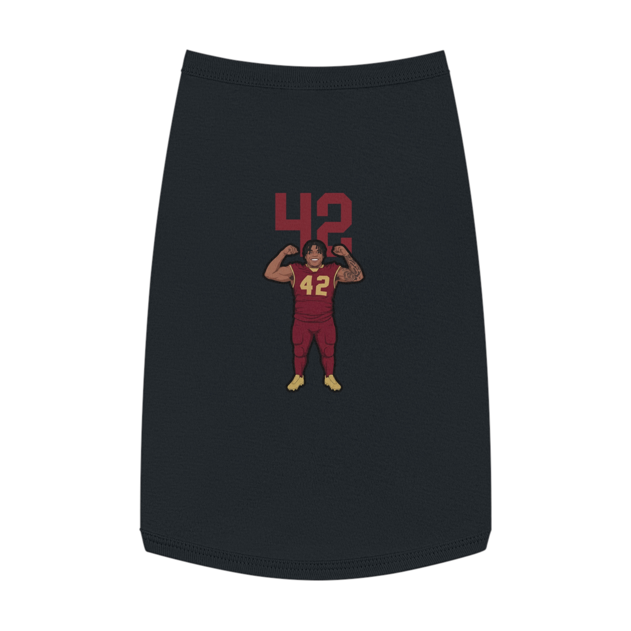 Pet Tank Top — character_number_top in Black