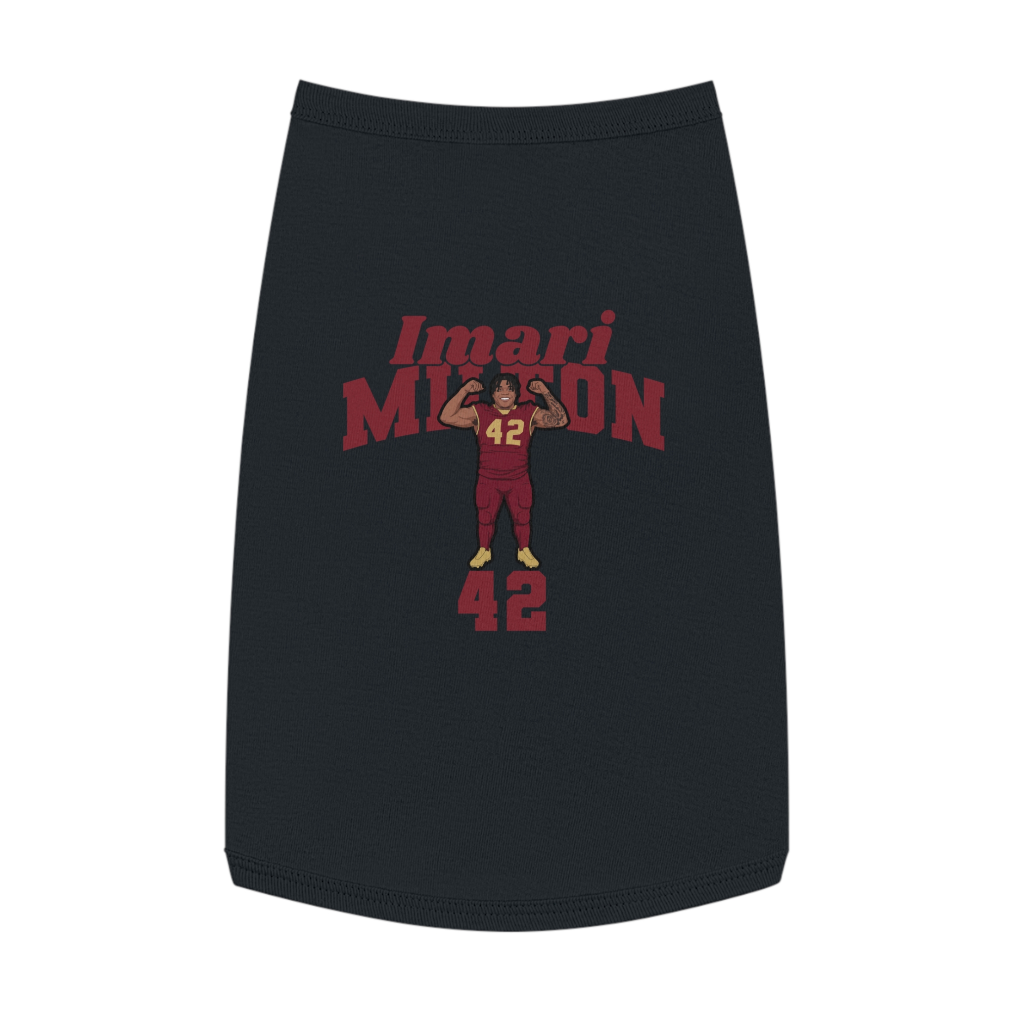 Pet Tank Top — character_signature_arch in Black
