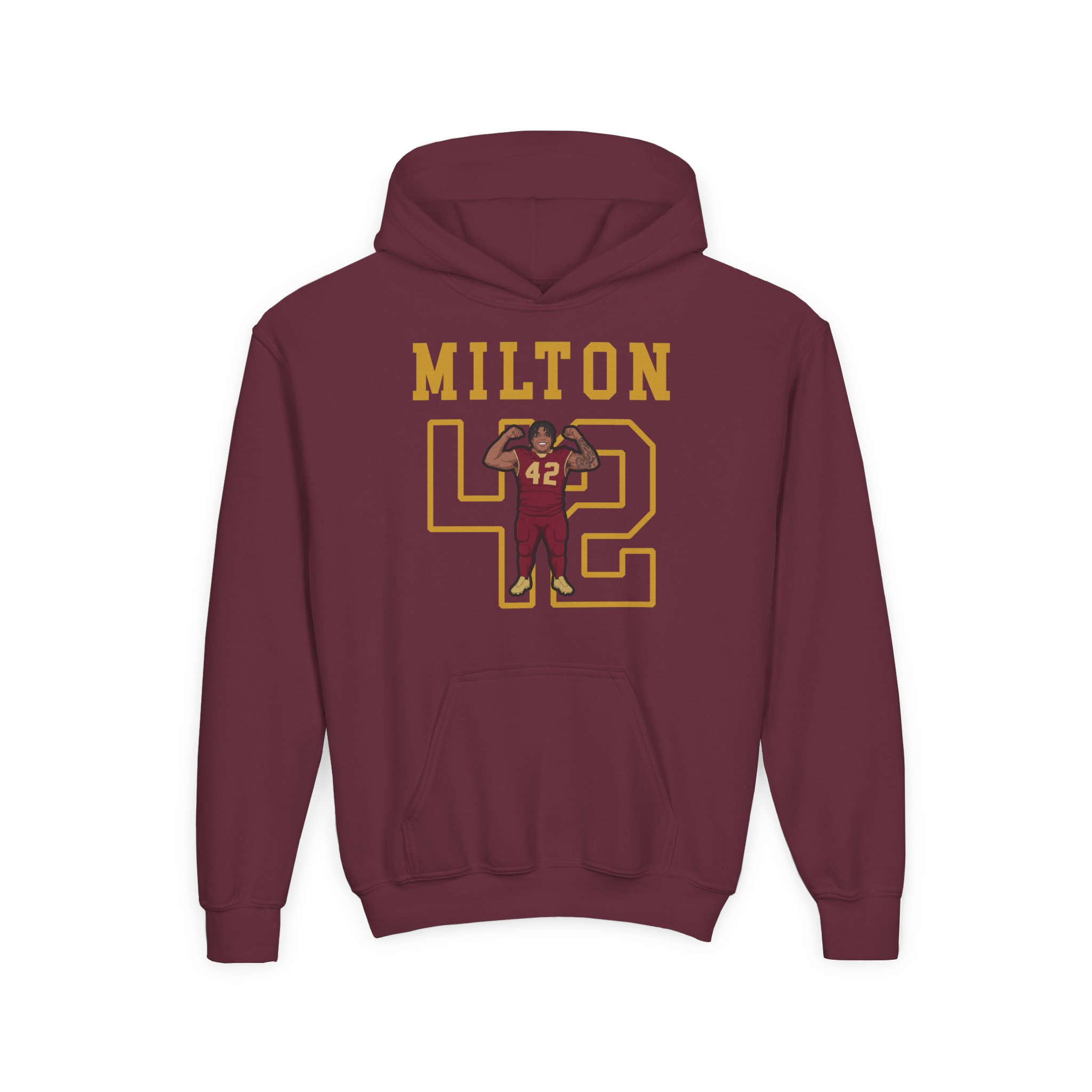 Youth Hoodie — character_shirsey in Maroon