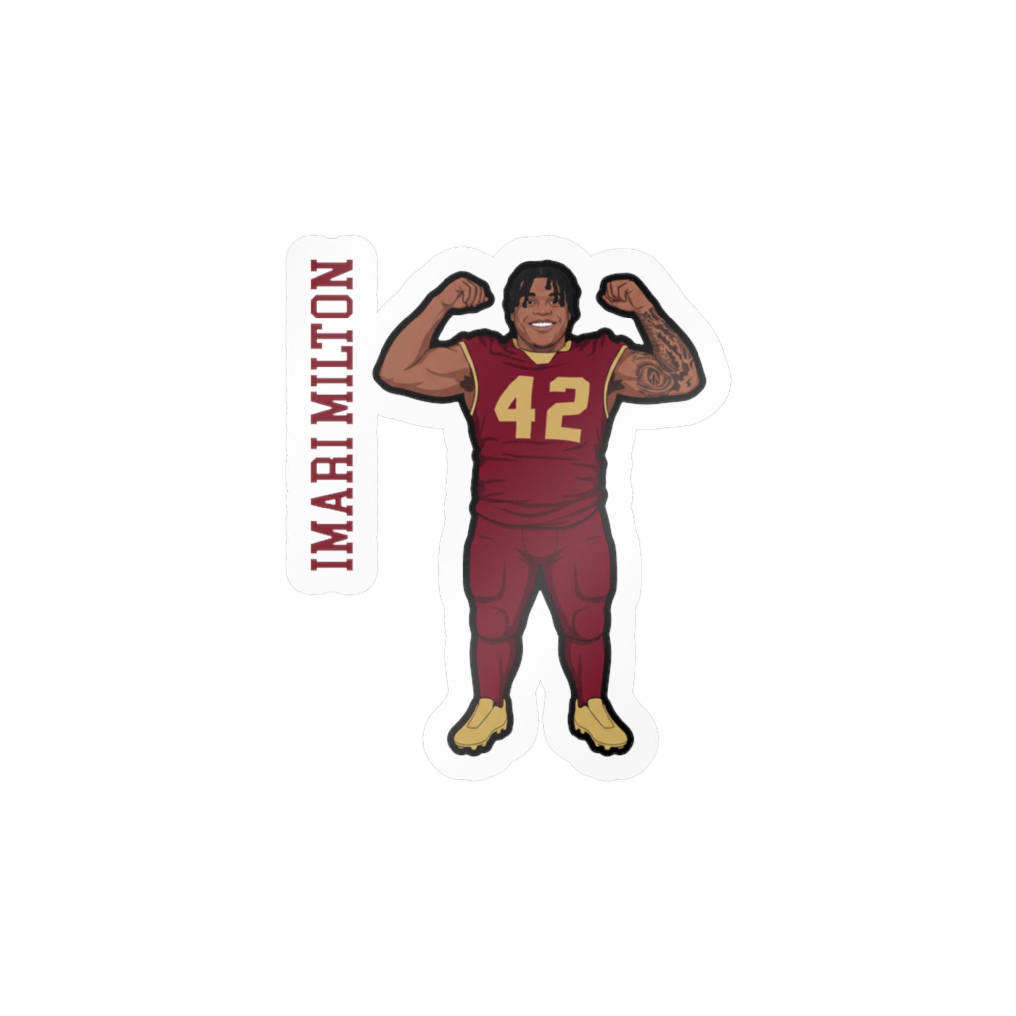 Vinyl Sticker — character_name_vertical in Classic