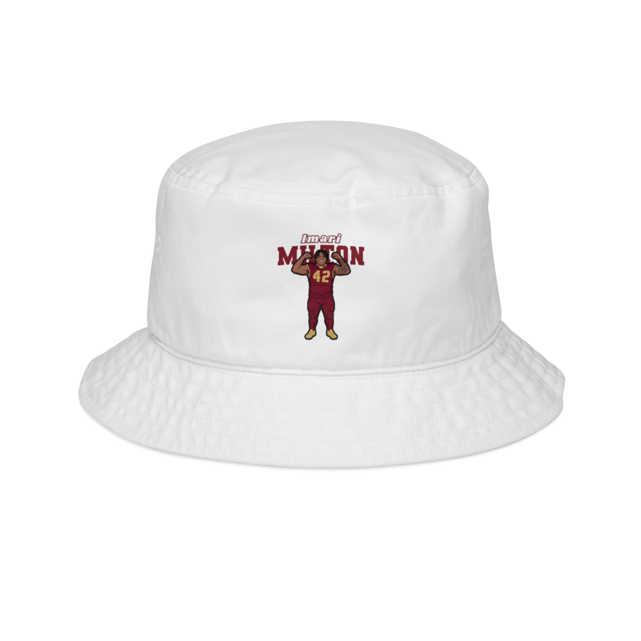 Bucket Hat — character_name_arch in White