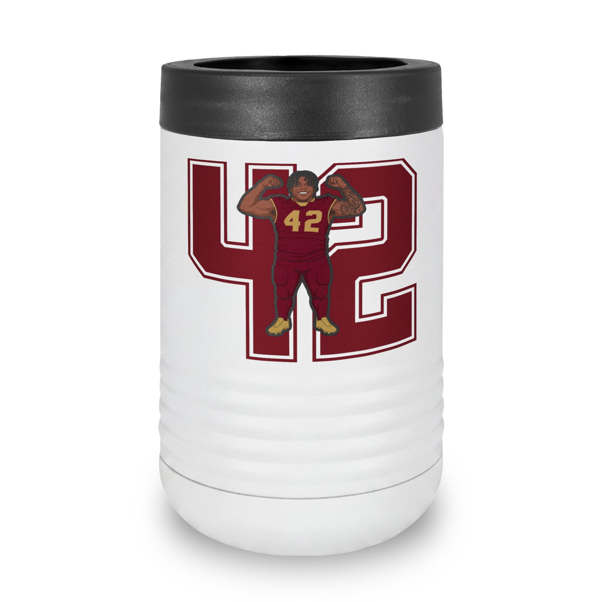Stainless Can Cooler — character_number in White