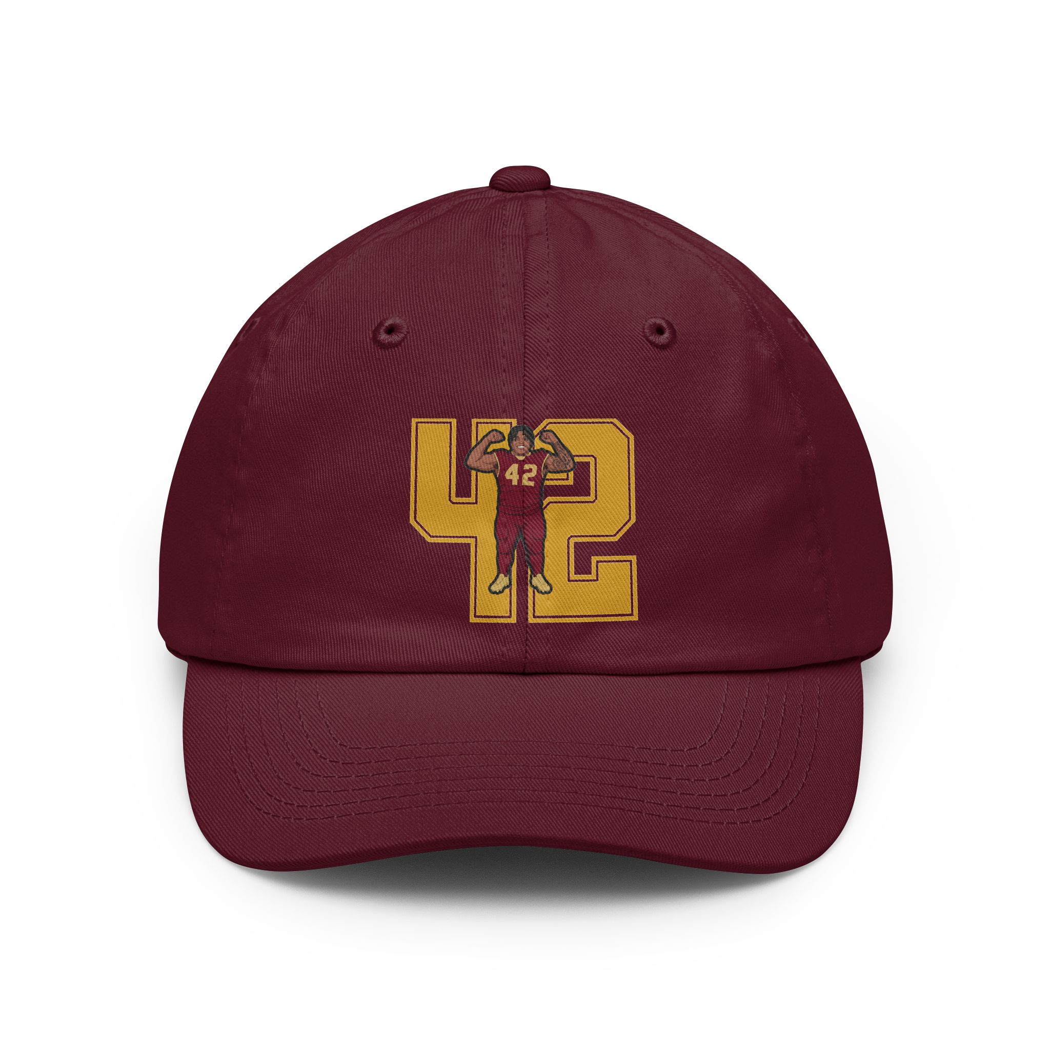 Classic Cap — character_number in Maroon