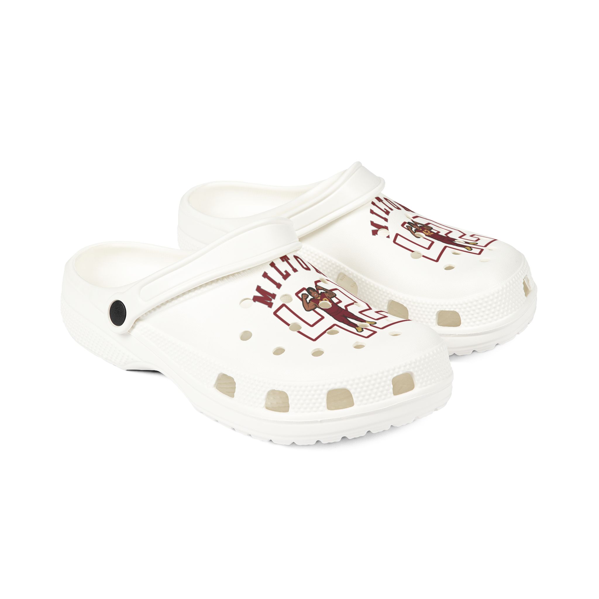 Rubber Clogs — character_shirsey_arch in White