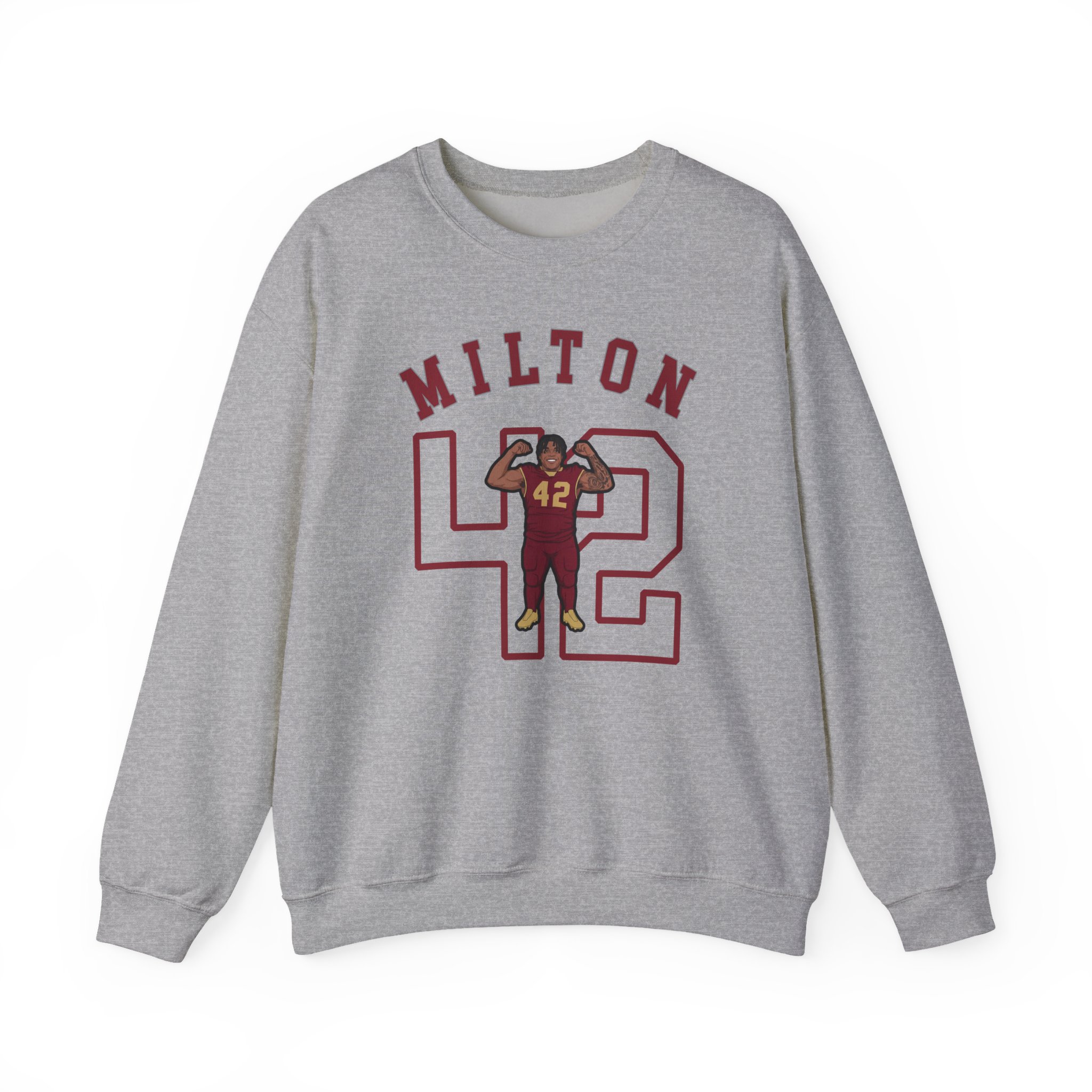 Crewneck Sweatshirt — character_shirsey_arch in Grey