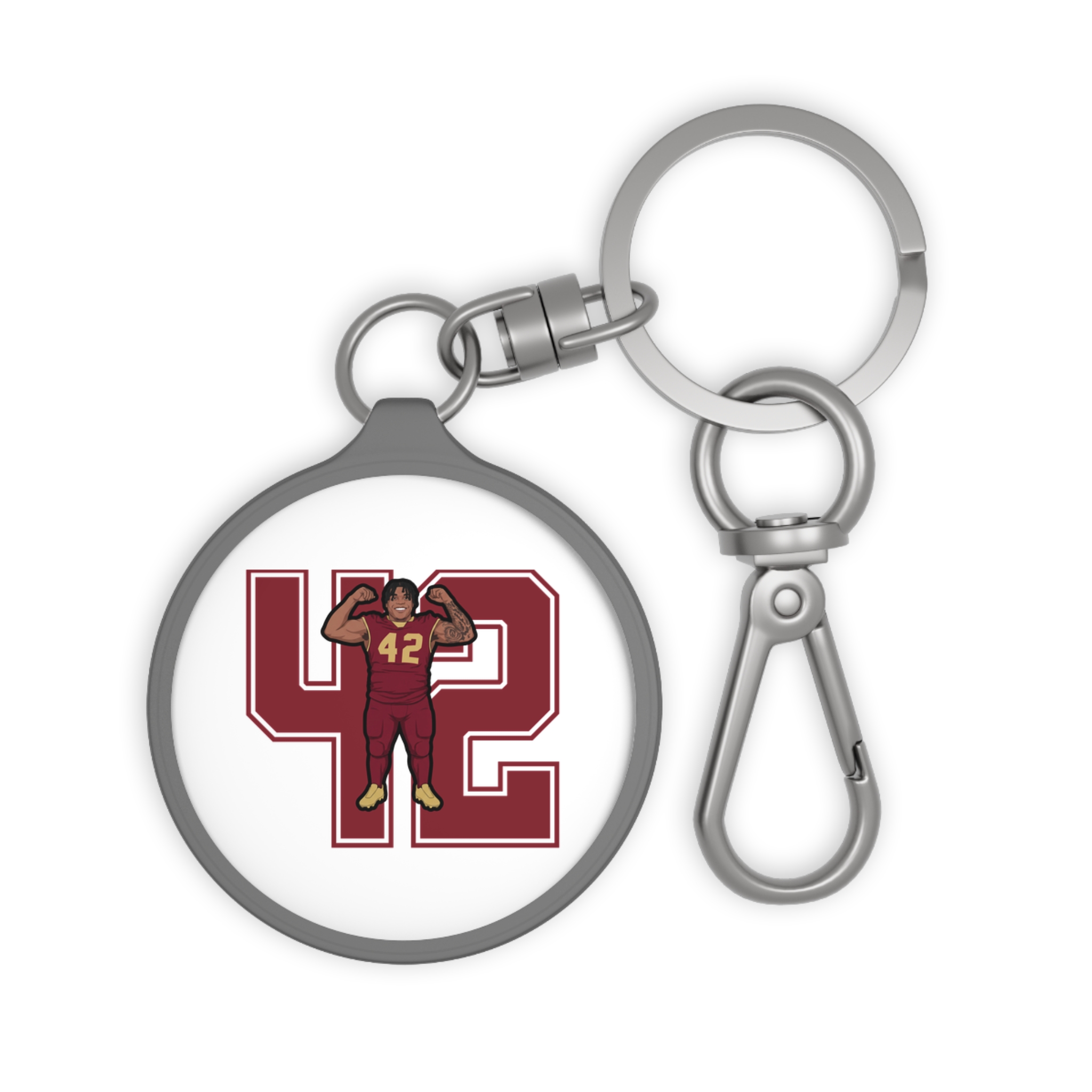 Keychain — character_number in Grey