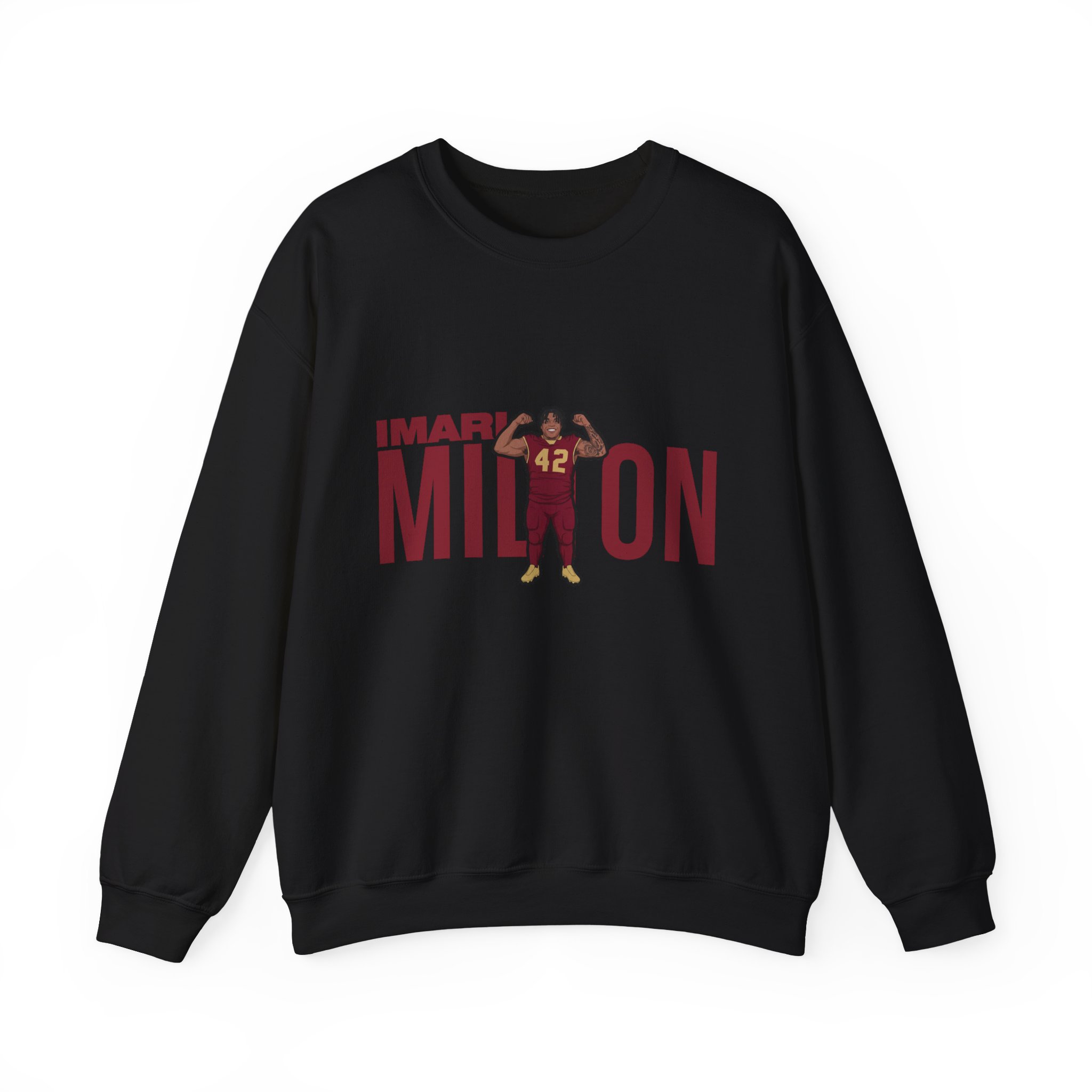 Crewneck Sweatshirt — character_player_name in Black