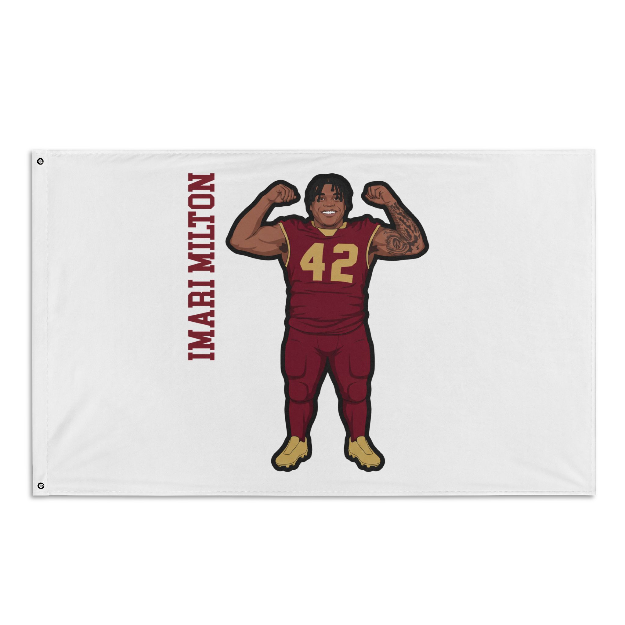 Flag (35 × 56 in) — character_name_vertical in Classic