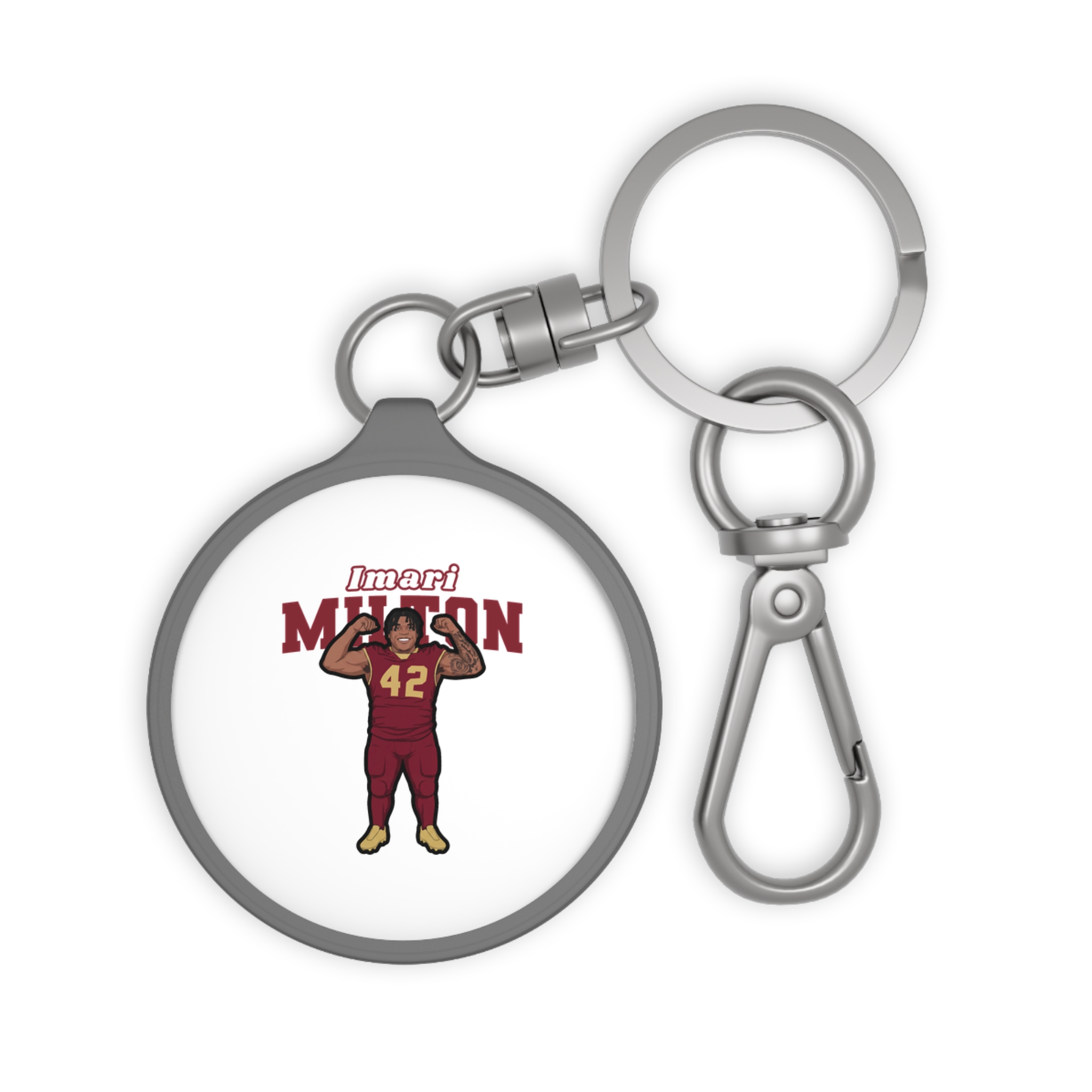 Keychain — character_name_arch in Grey