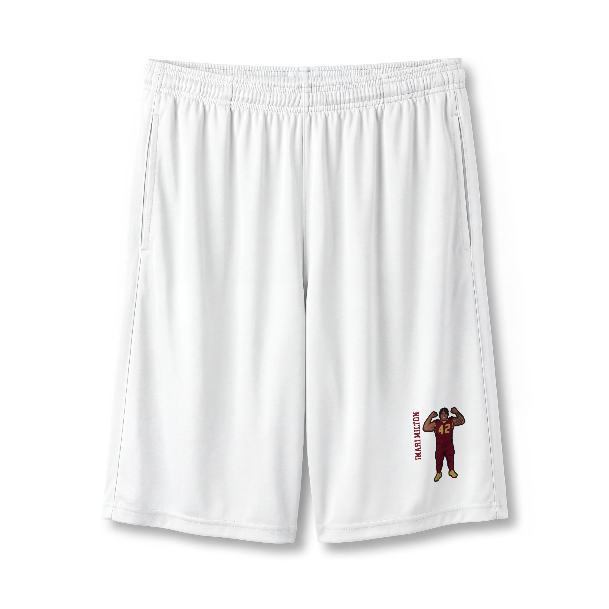 Shorts — character_name_vertical in White