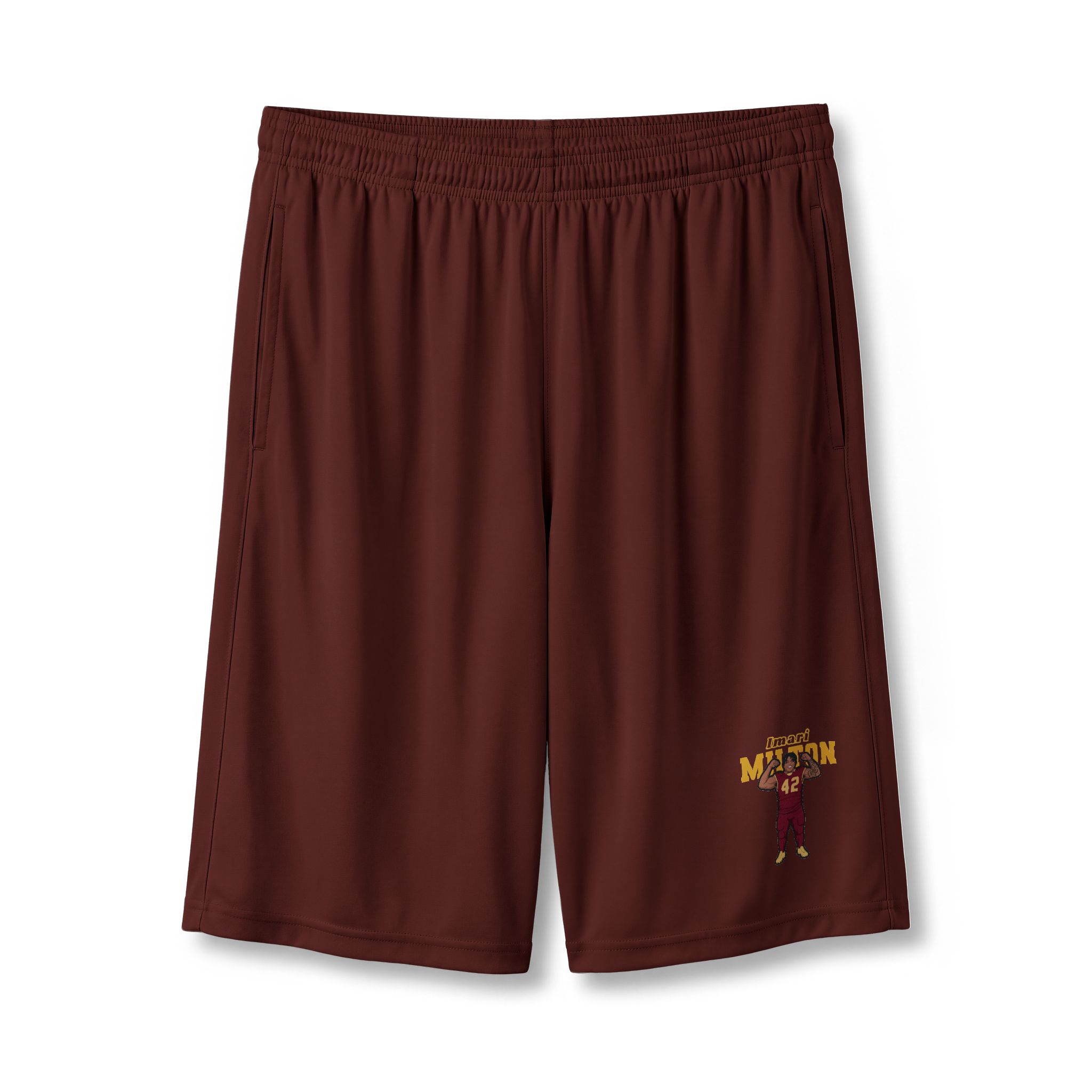 Shorts — character_name_arch in Maroon