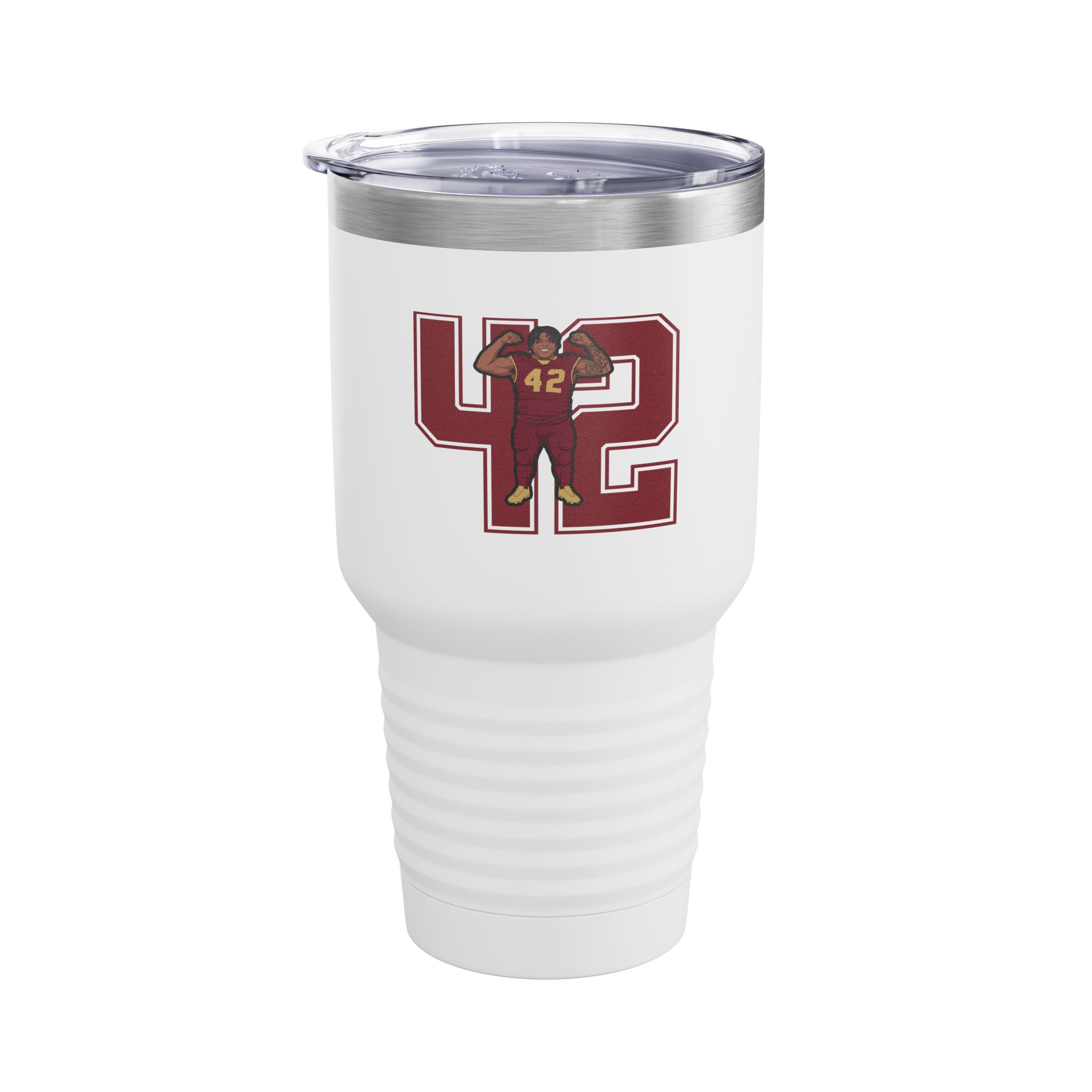 30oz Tumbler — character_number in White