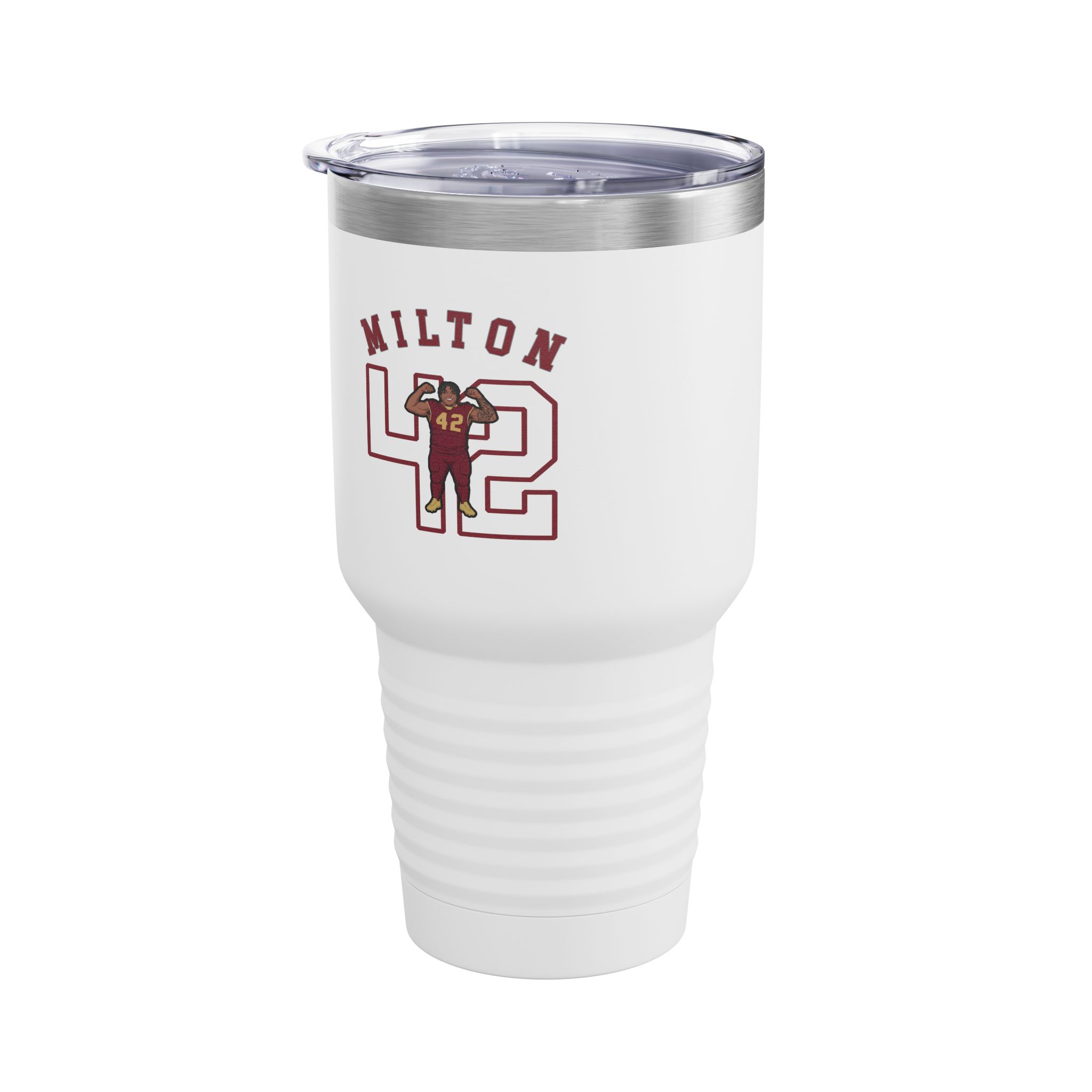 30oz Tumbler — character_shirsey_arch in White