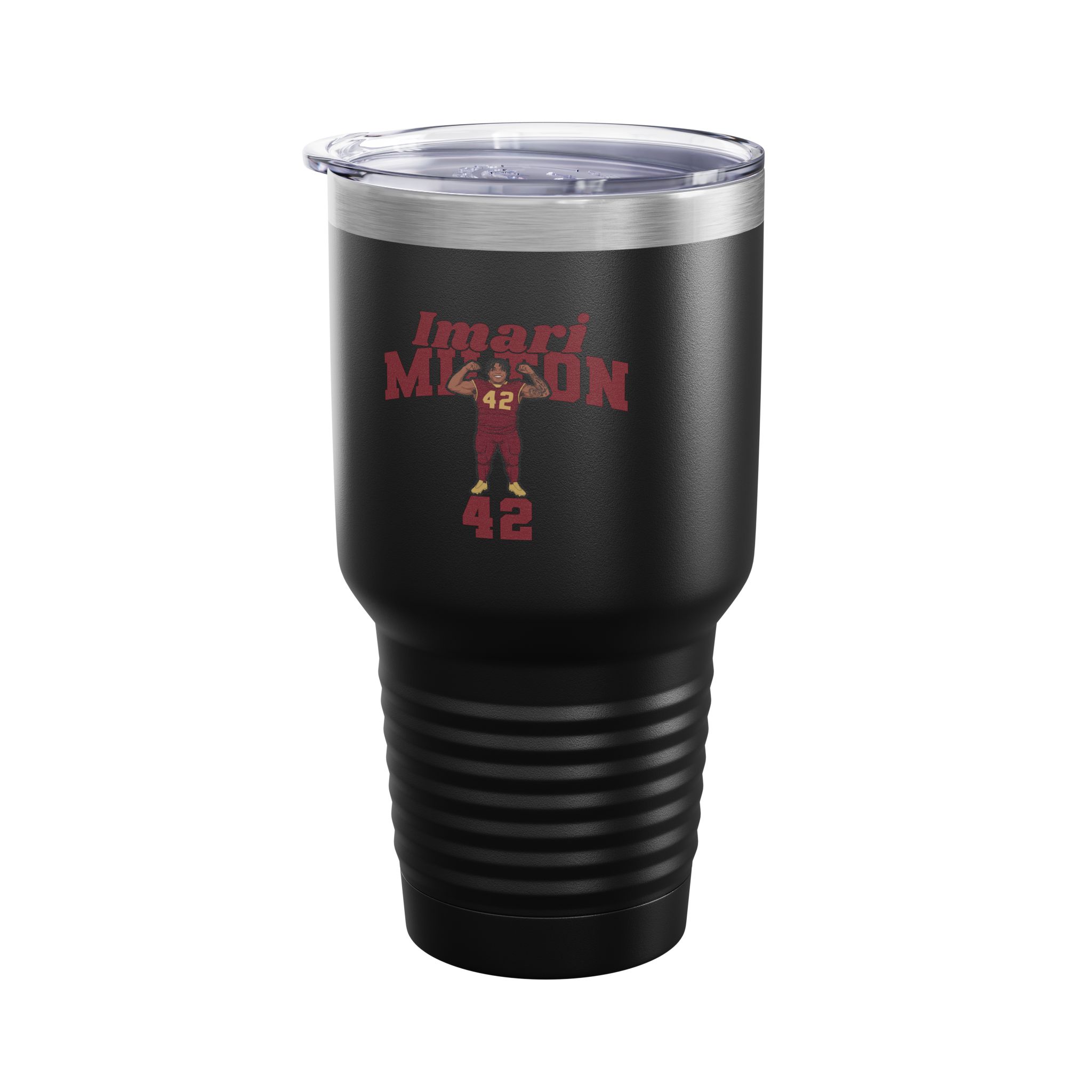 30oz Tumbler — character_signature_arch in Black