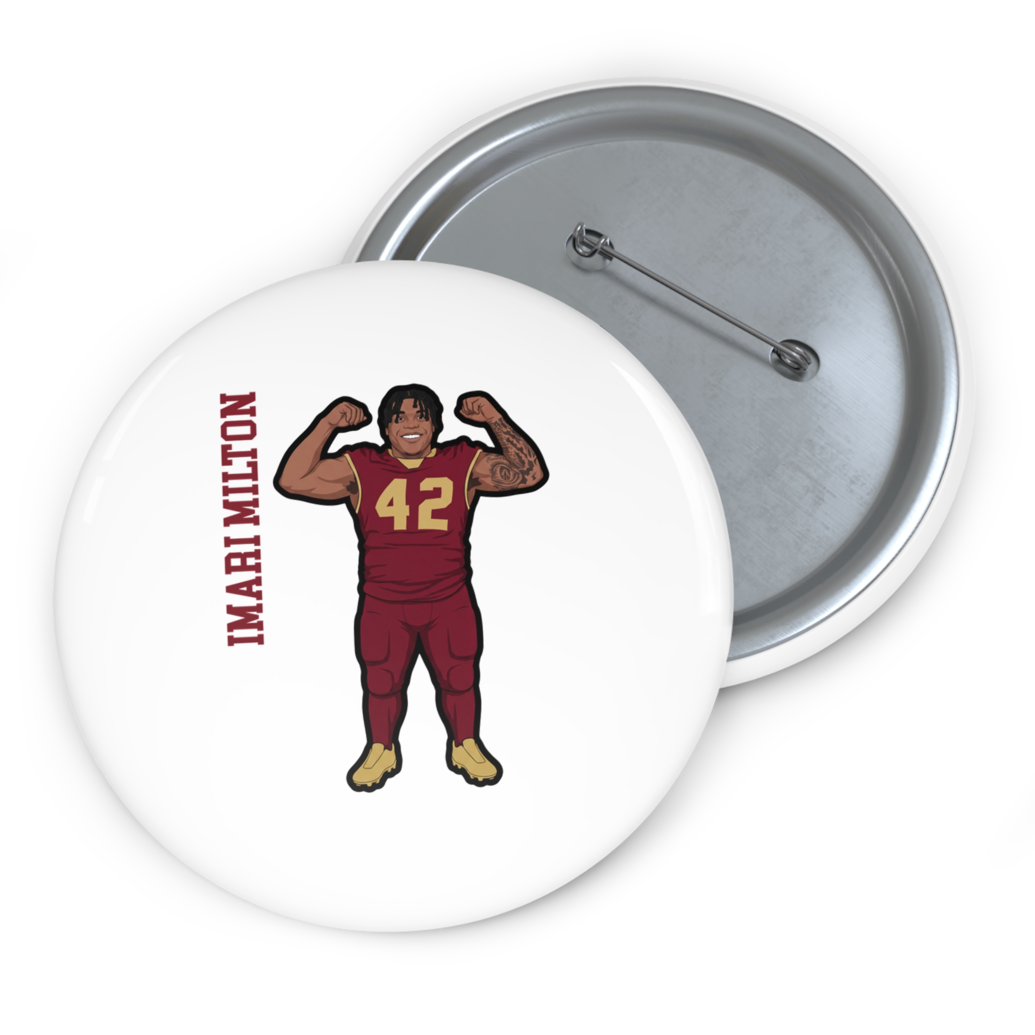 Game Day Pin — character_name_vertical in Classic